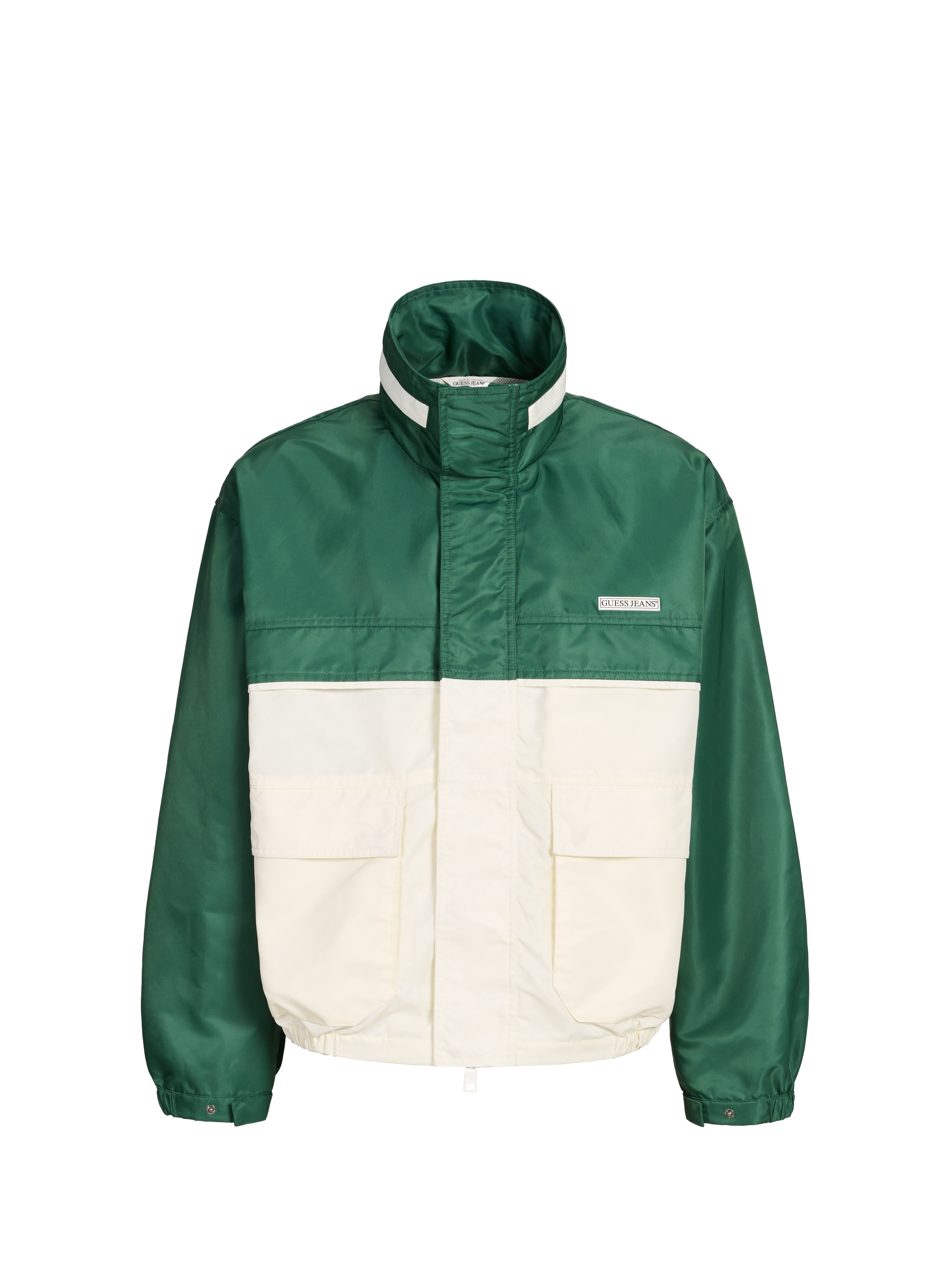 Veste en coupe vent à capuche GUESS Vert