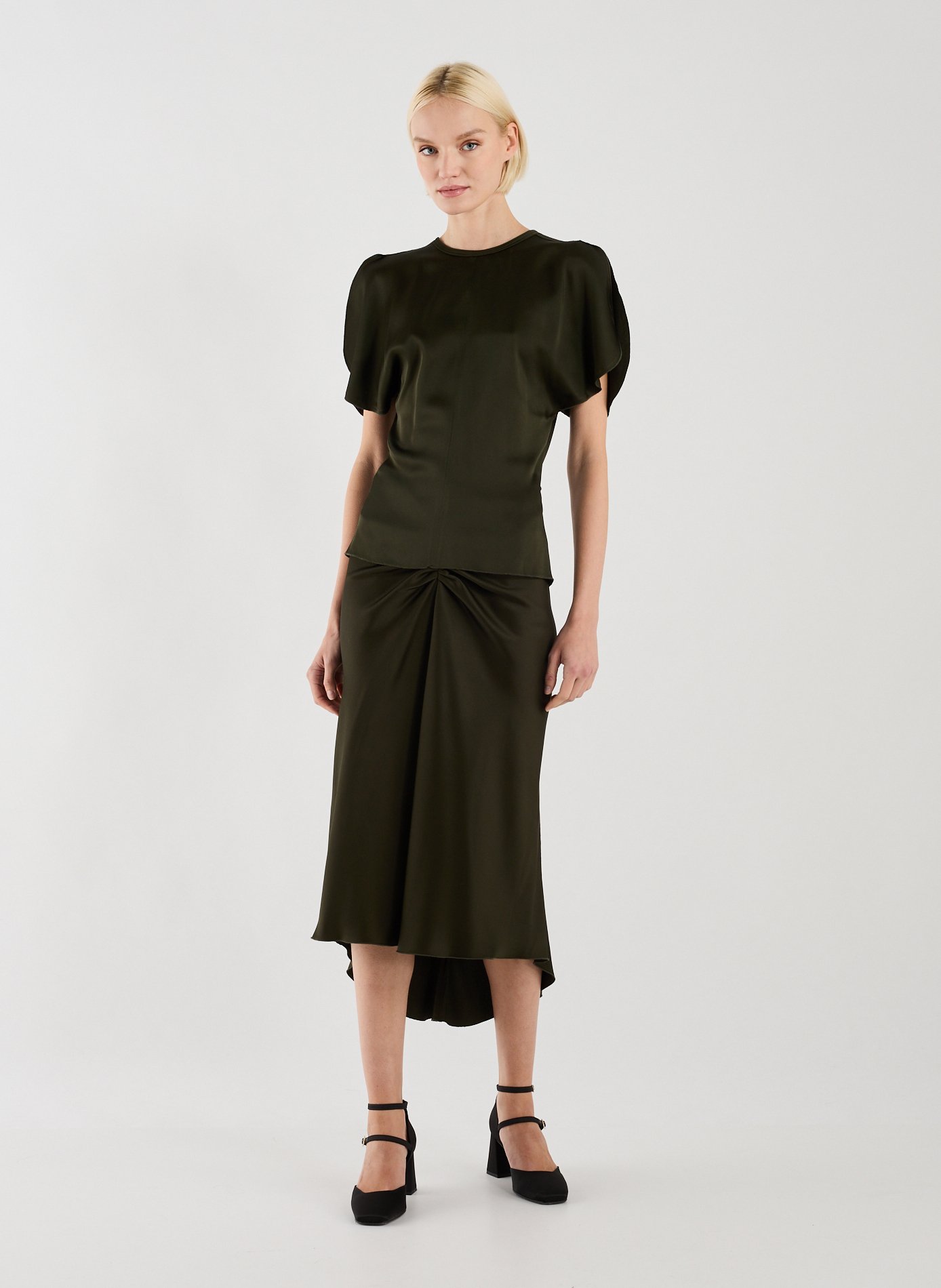 Fitted top VICTORIA BECKHAM Green