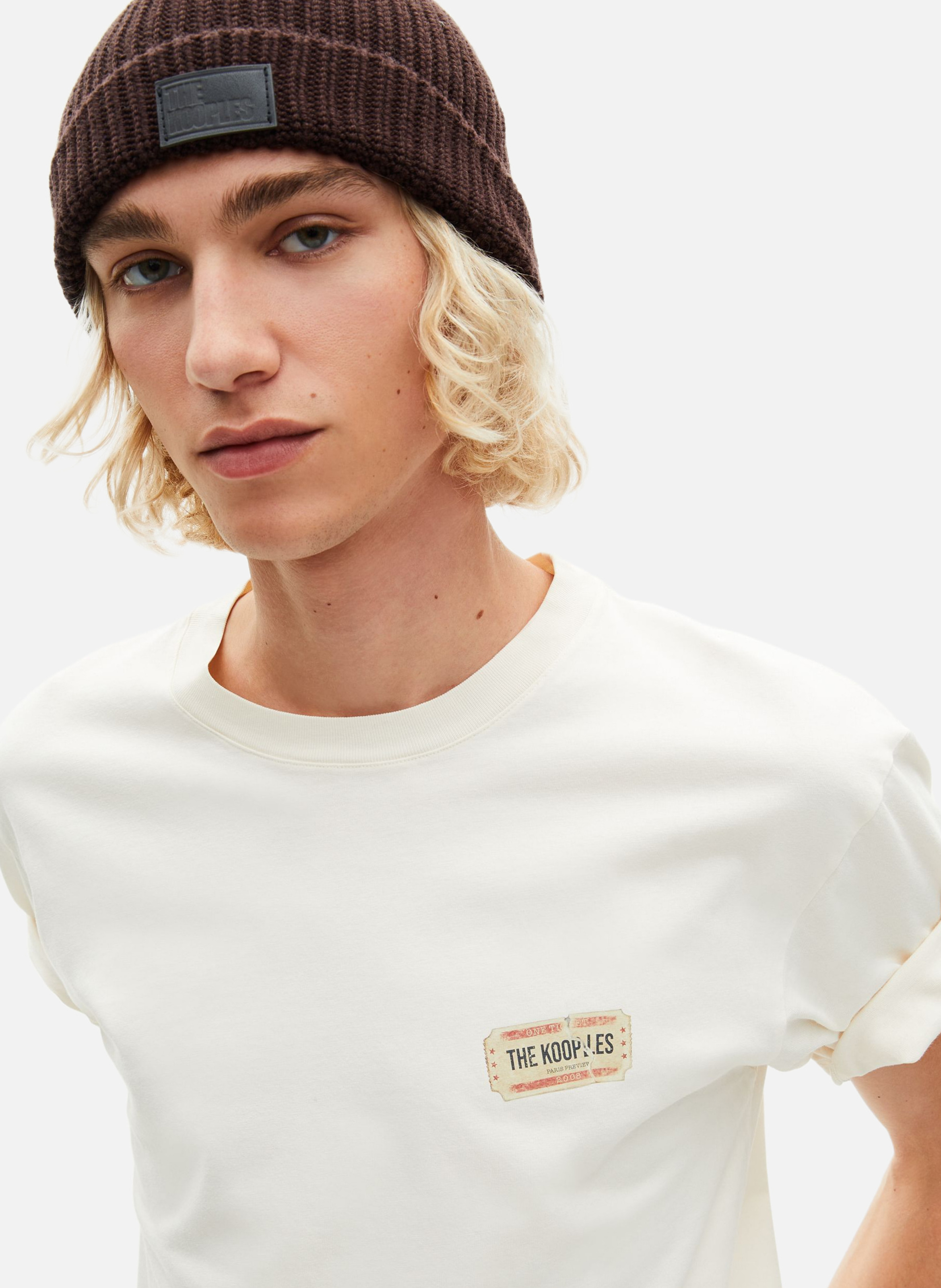 T-shirt avec sérigraphie THE KOOPLES Beige