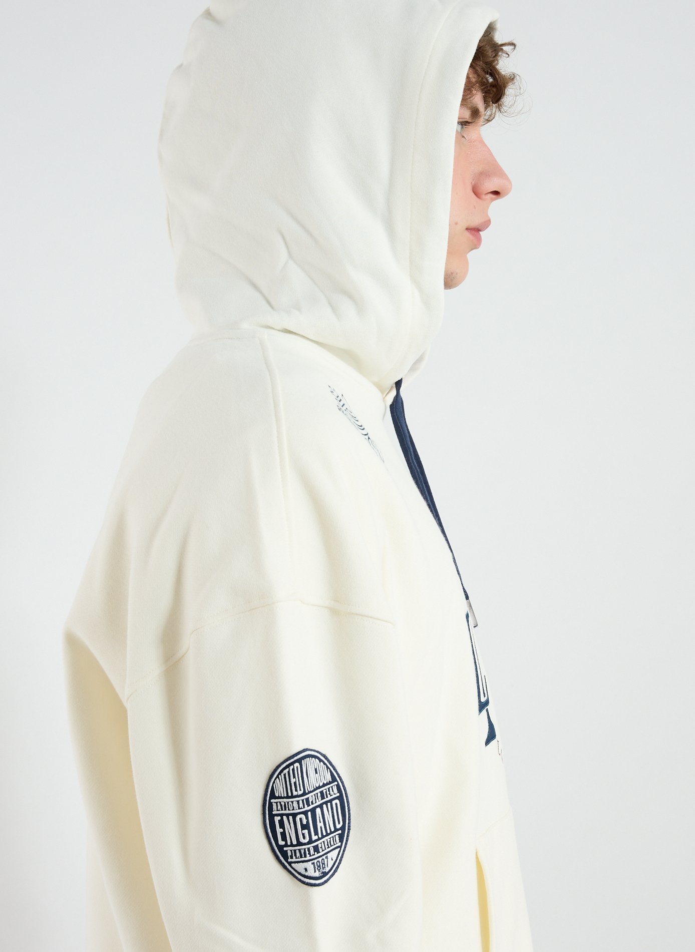 Sweat à capuche en coton LA MARTINA Blanc