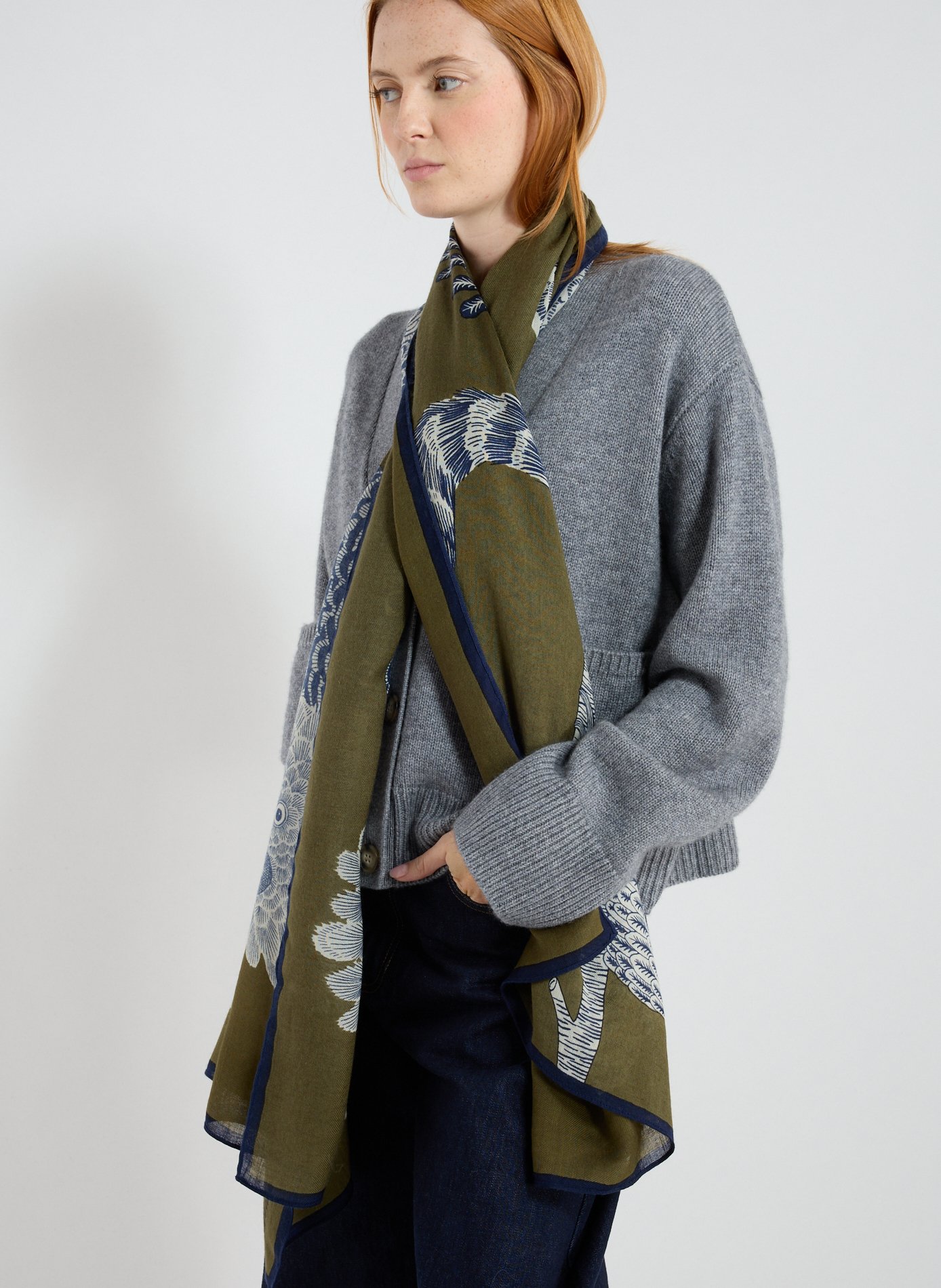 Écharpe à imprimé en laine INOUITOOSH Multicolore