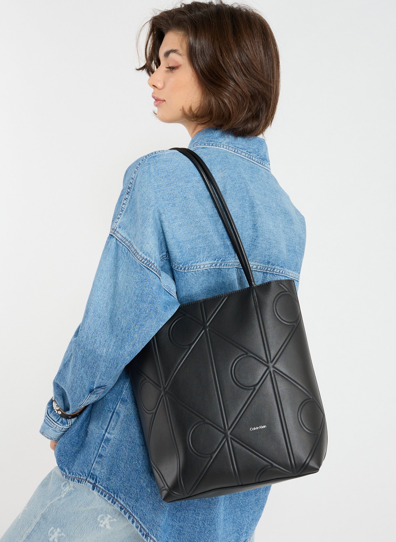 Sac cabas Monogrammes  CALVIN KLEIN Noir