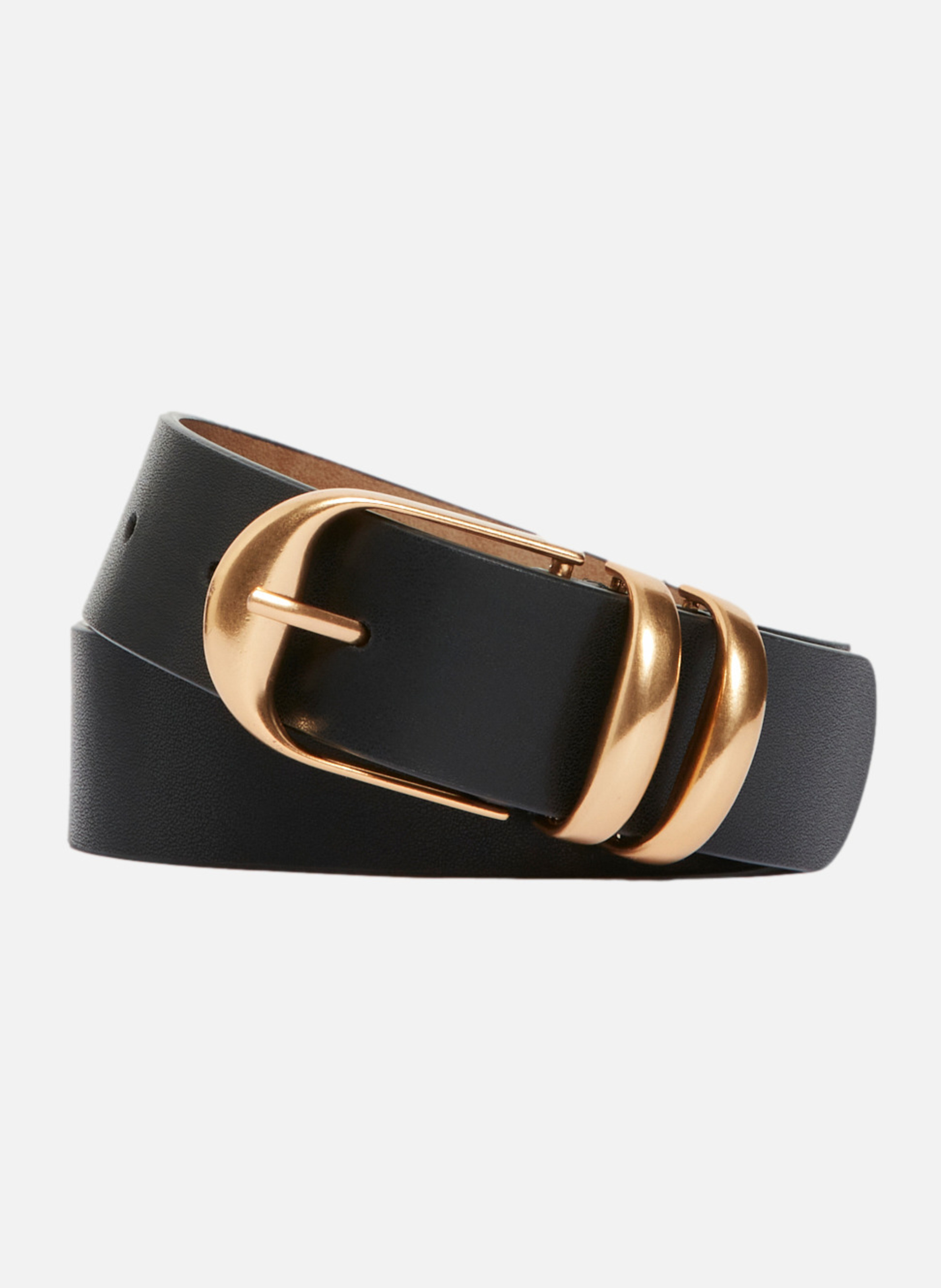Ceinture 30mm en cuir noir VANESSA BRUNO Noir