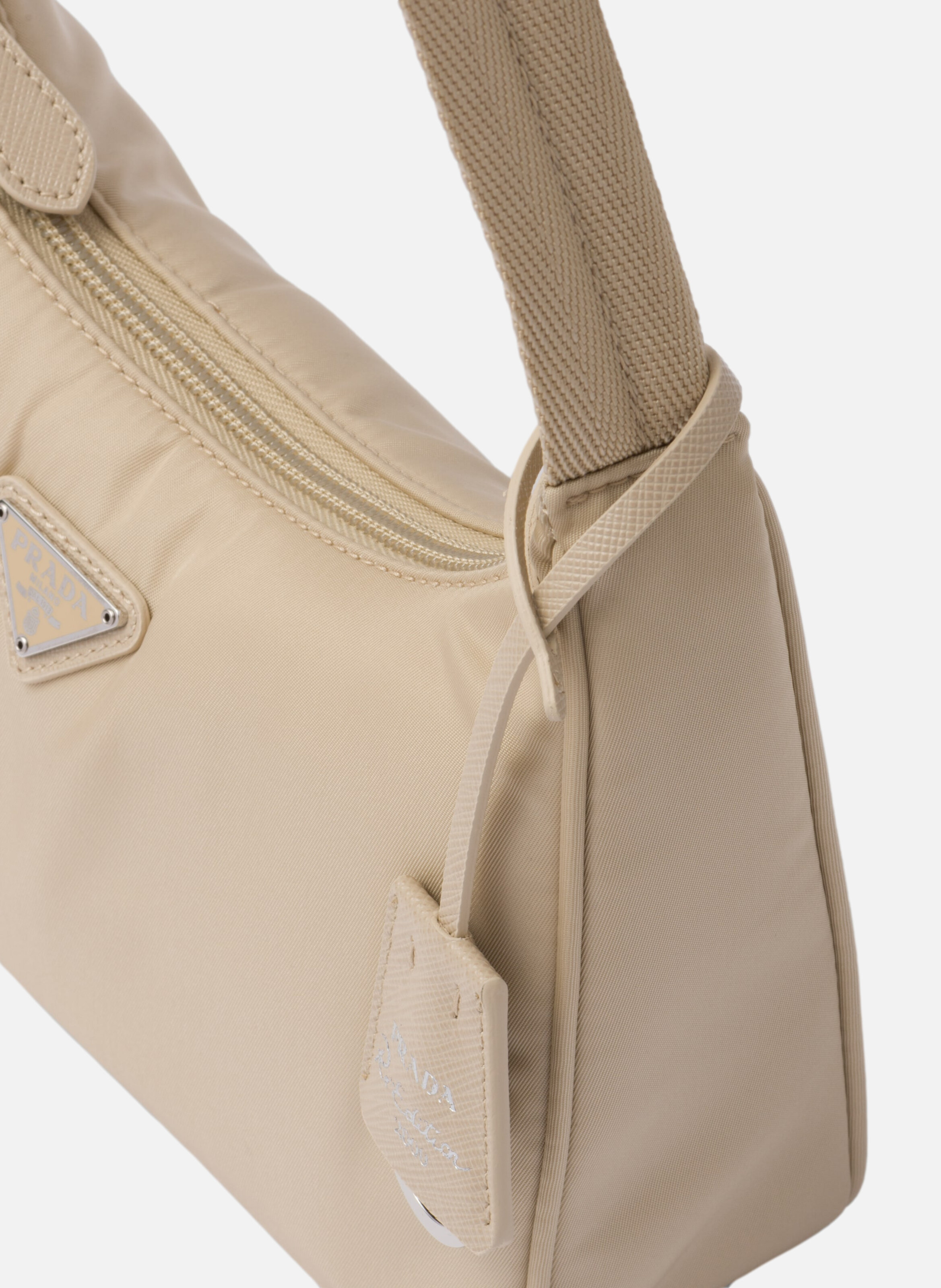 Mini sac re-edition 2000 en re-nylon PRADA Beige