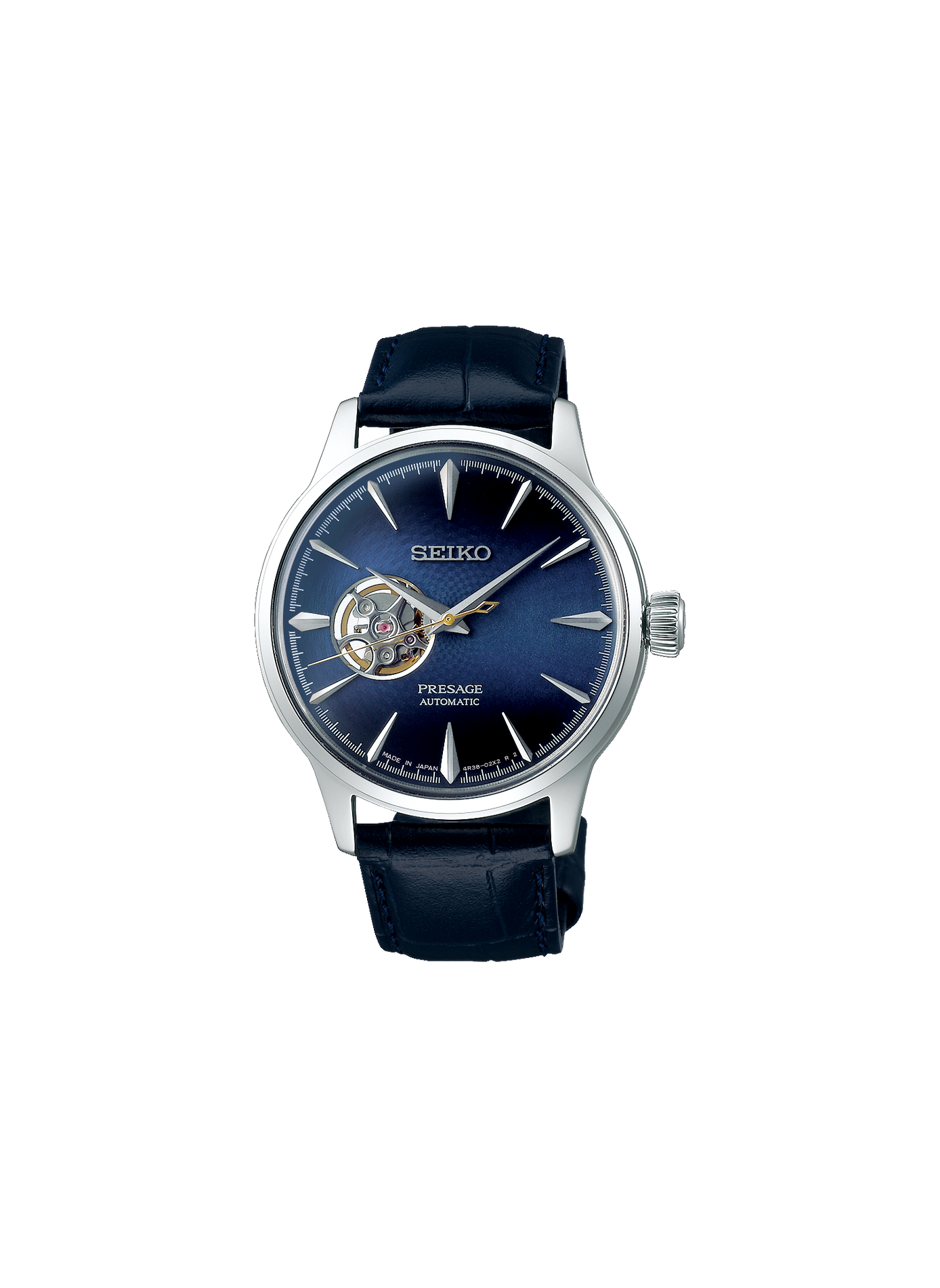 Montre en cuir SEIKO Bleu
