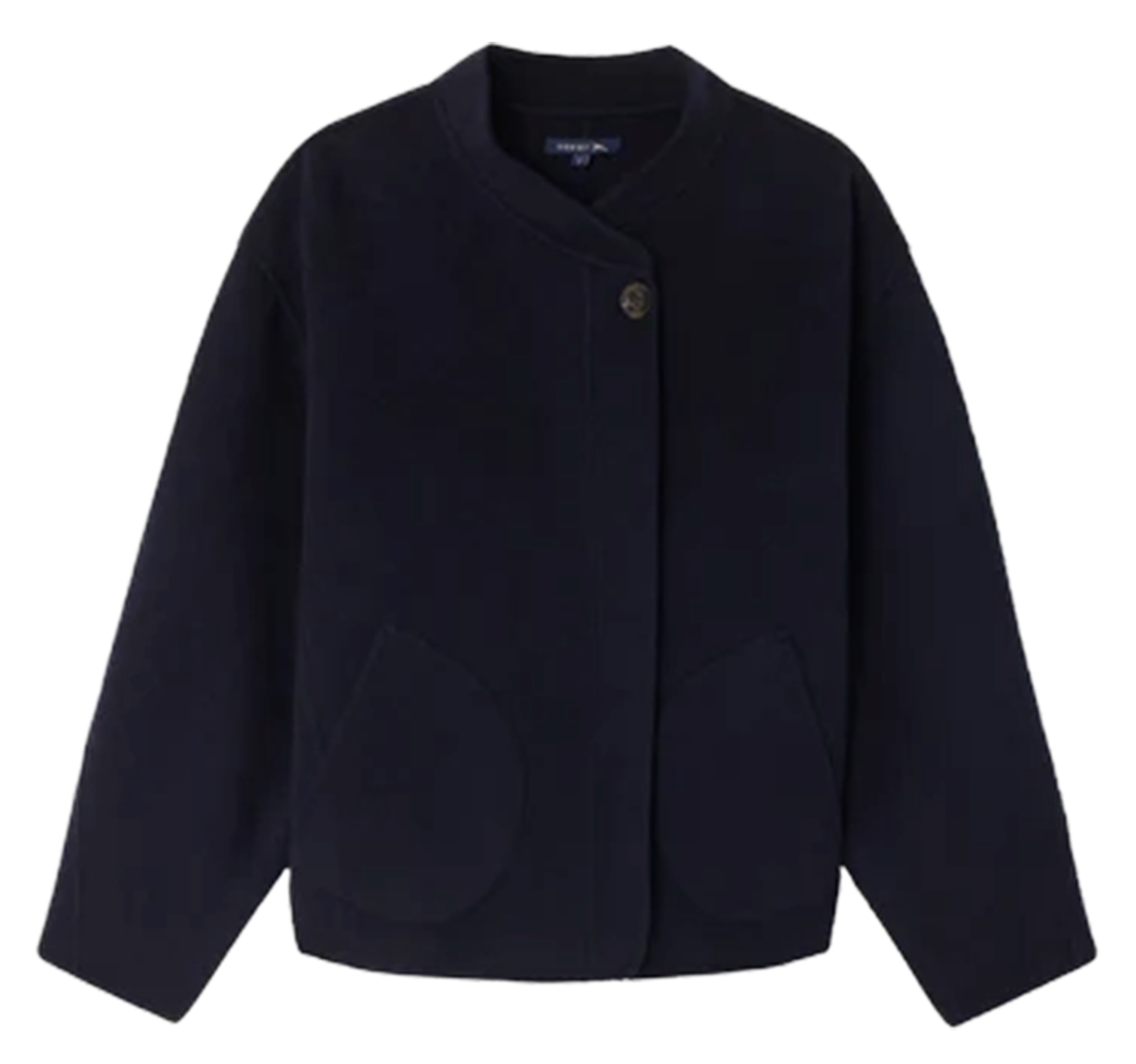Manteau col rond en laine mélangée windsor SOEUR Bleu