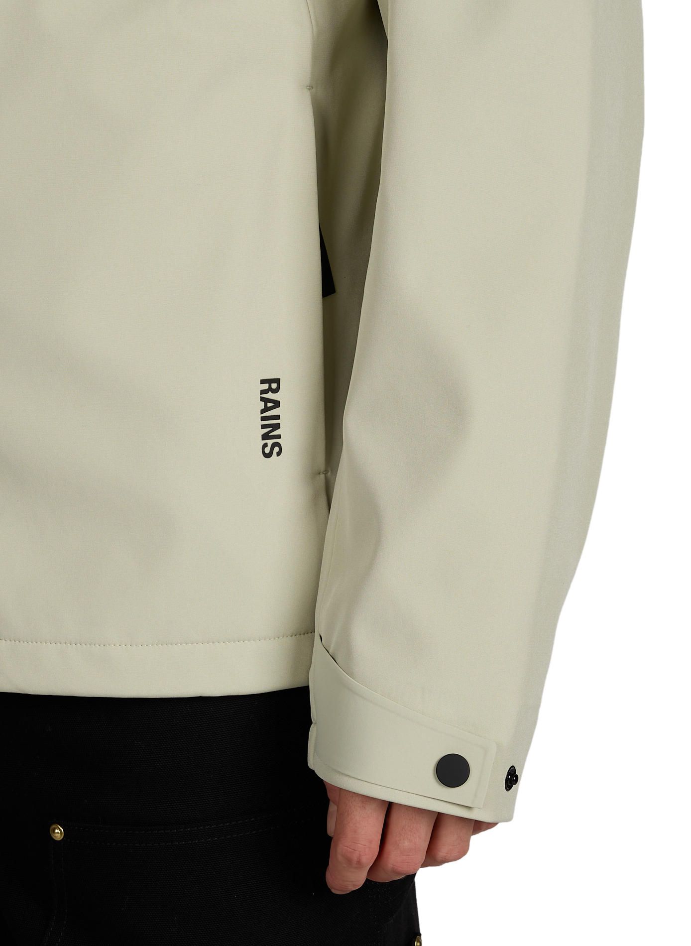 Hooded knit sweater RAINS Green