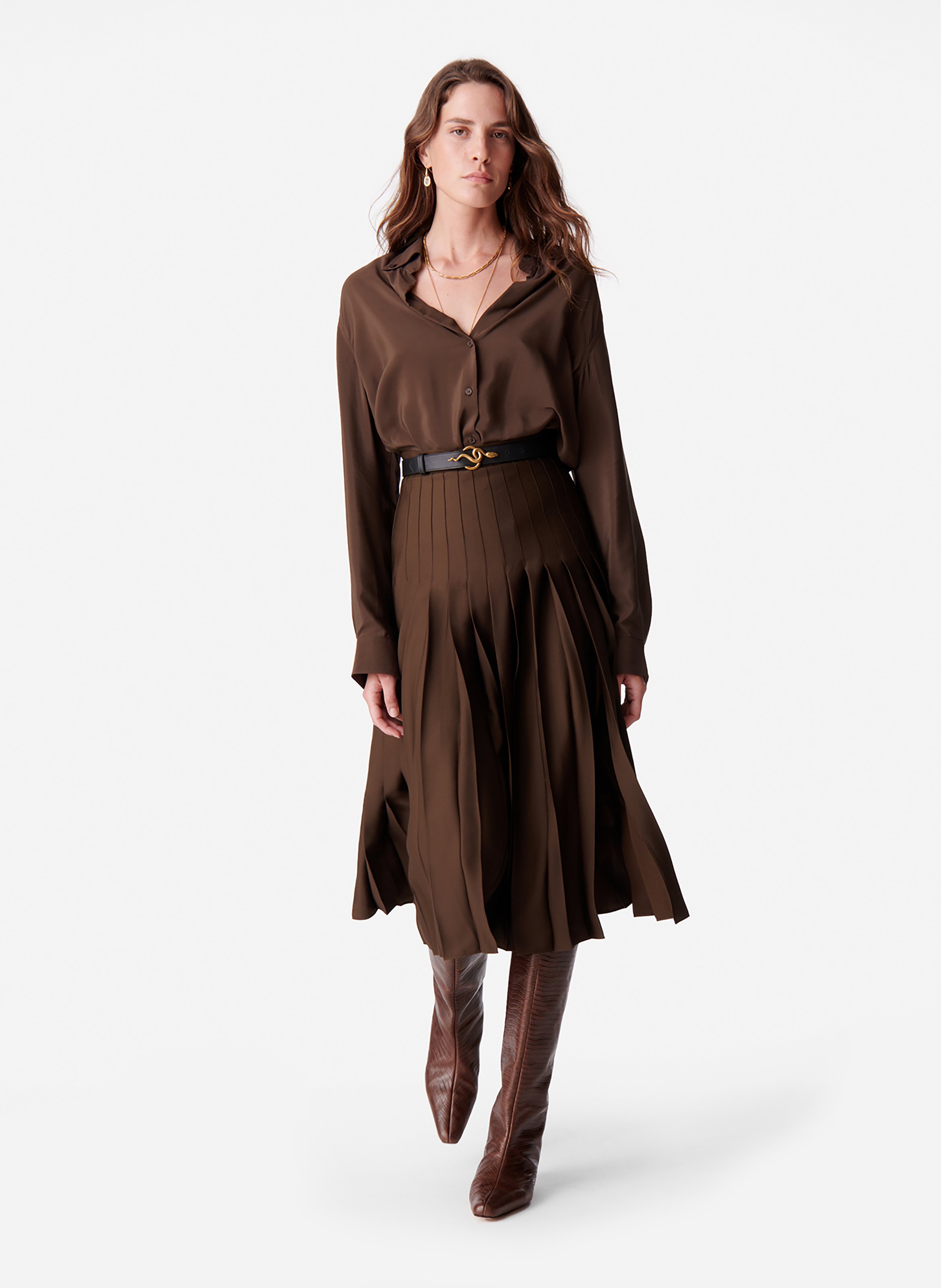 Jupe Deesse VANESSA BRUNO Marron