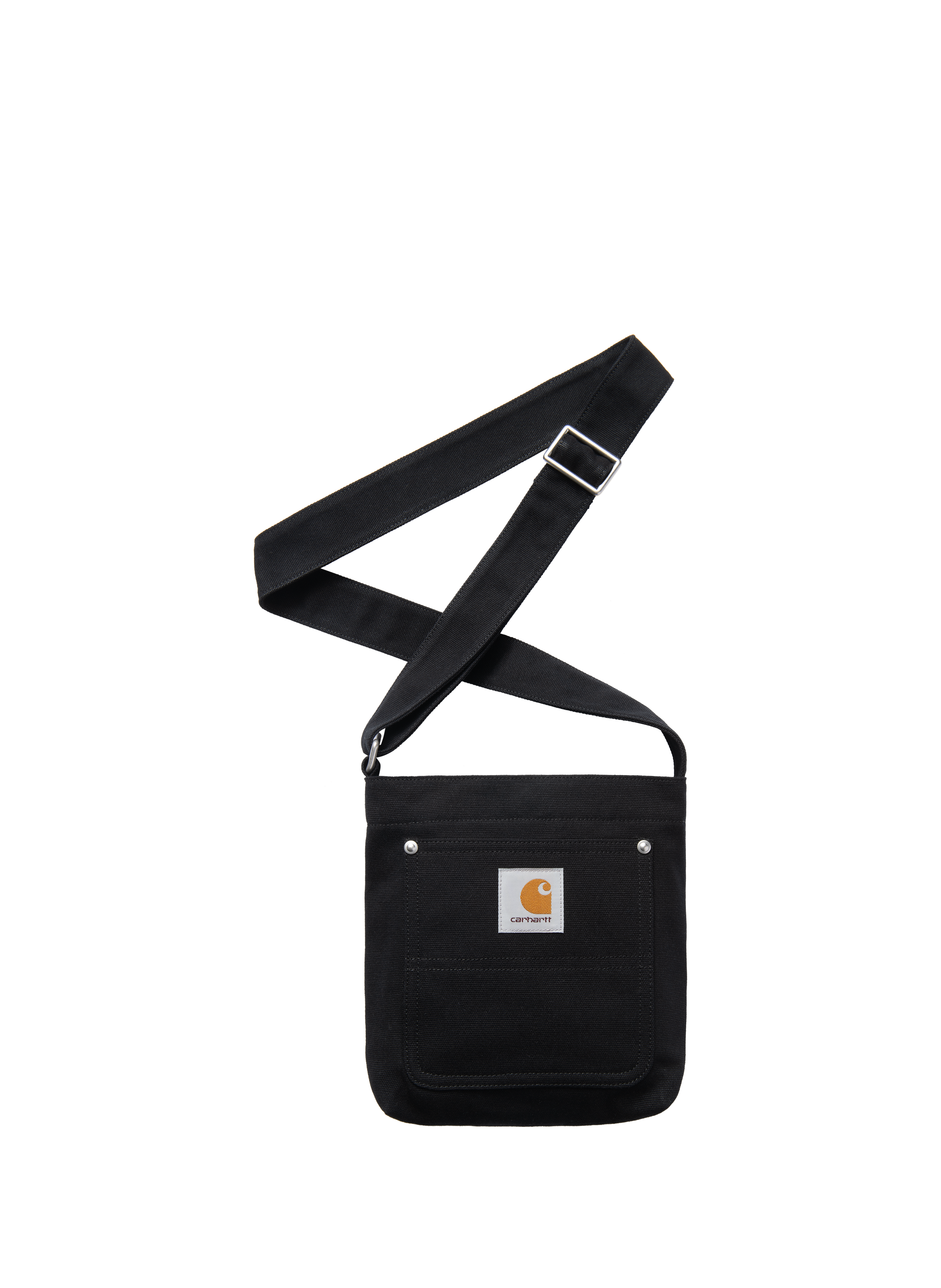 Adjustable cotton shoulder bag CARHARTT WIP Black