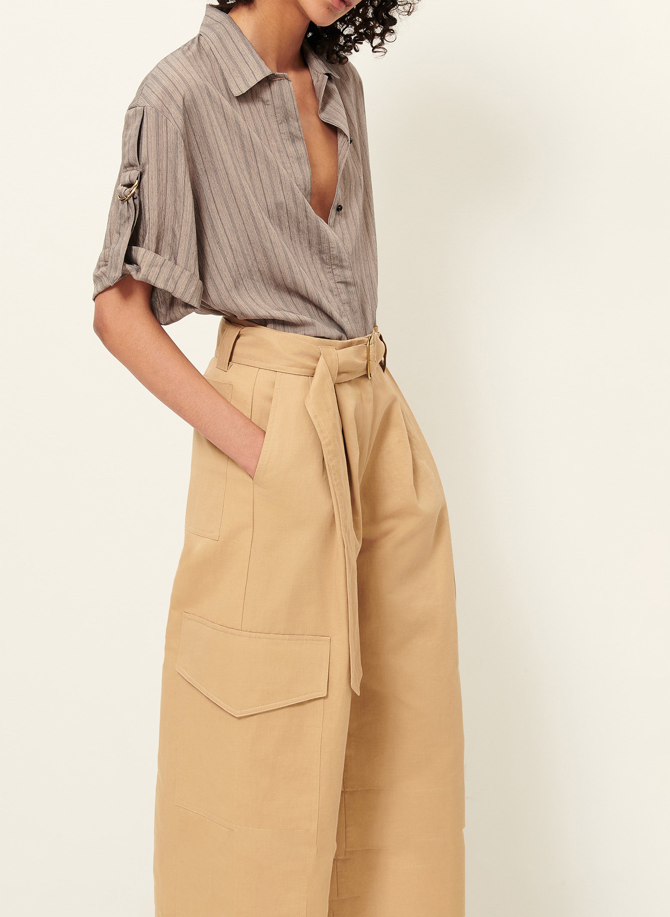 Chemise col classique safara SESSUN Beige