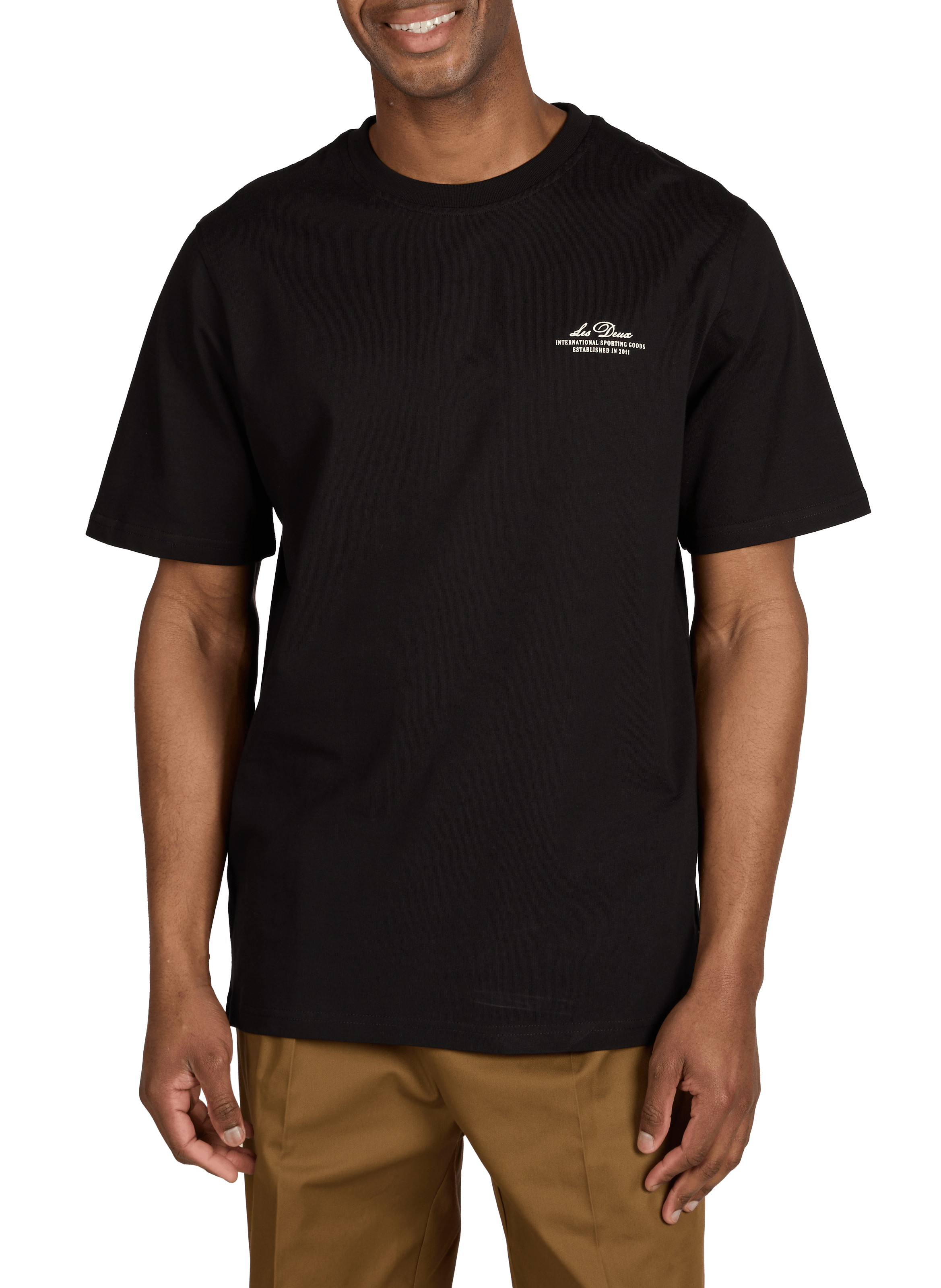 Biker-style cotton t-shirt LES DEUX