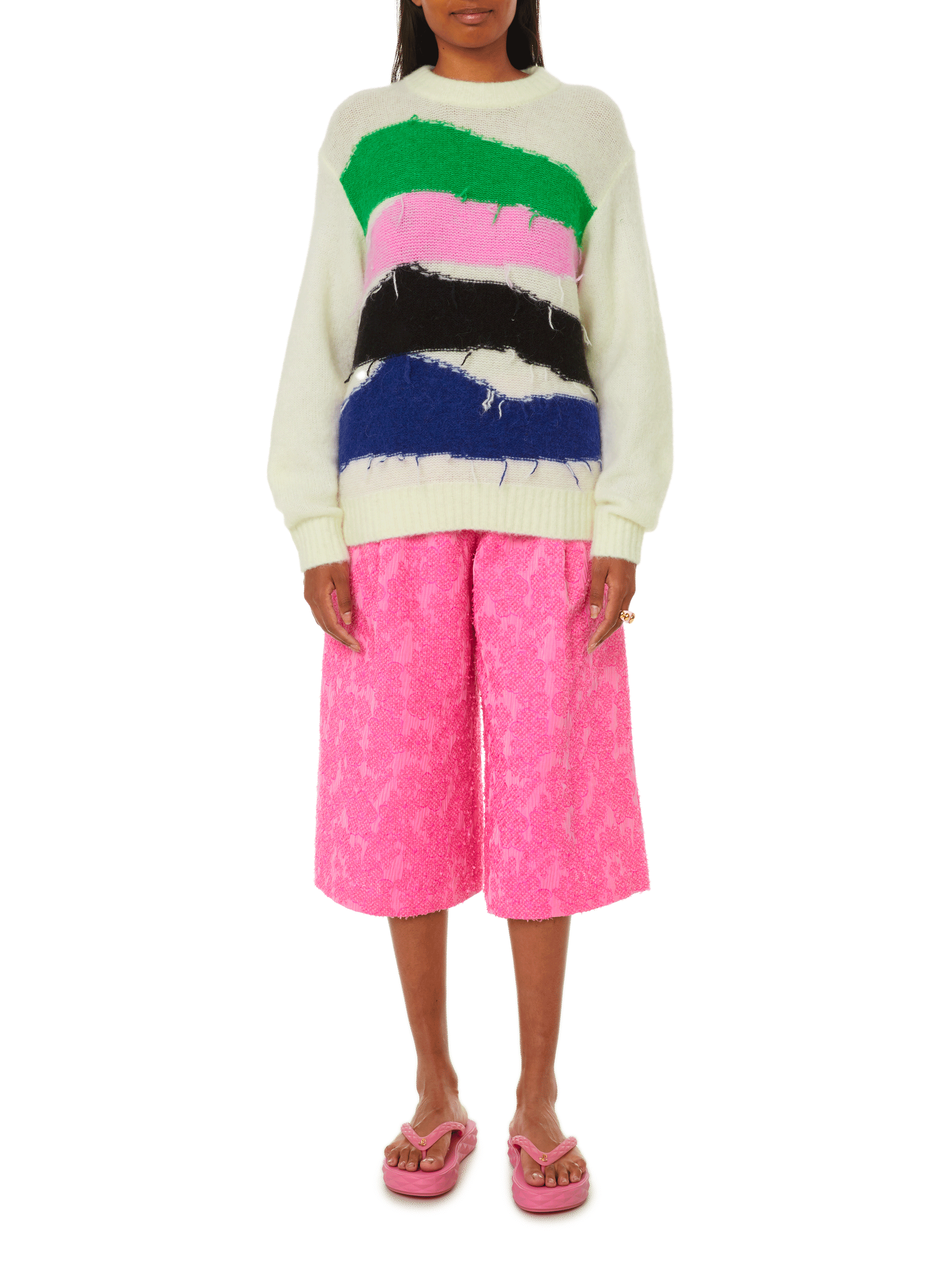 Cecilee wool and alpaca knit jumper BAUM UND PFERDGARTEN Multicolour