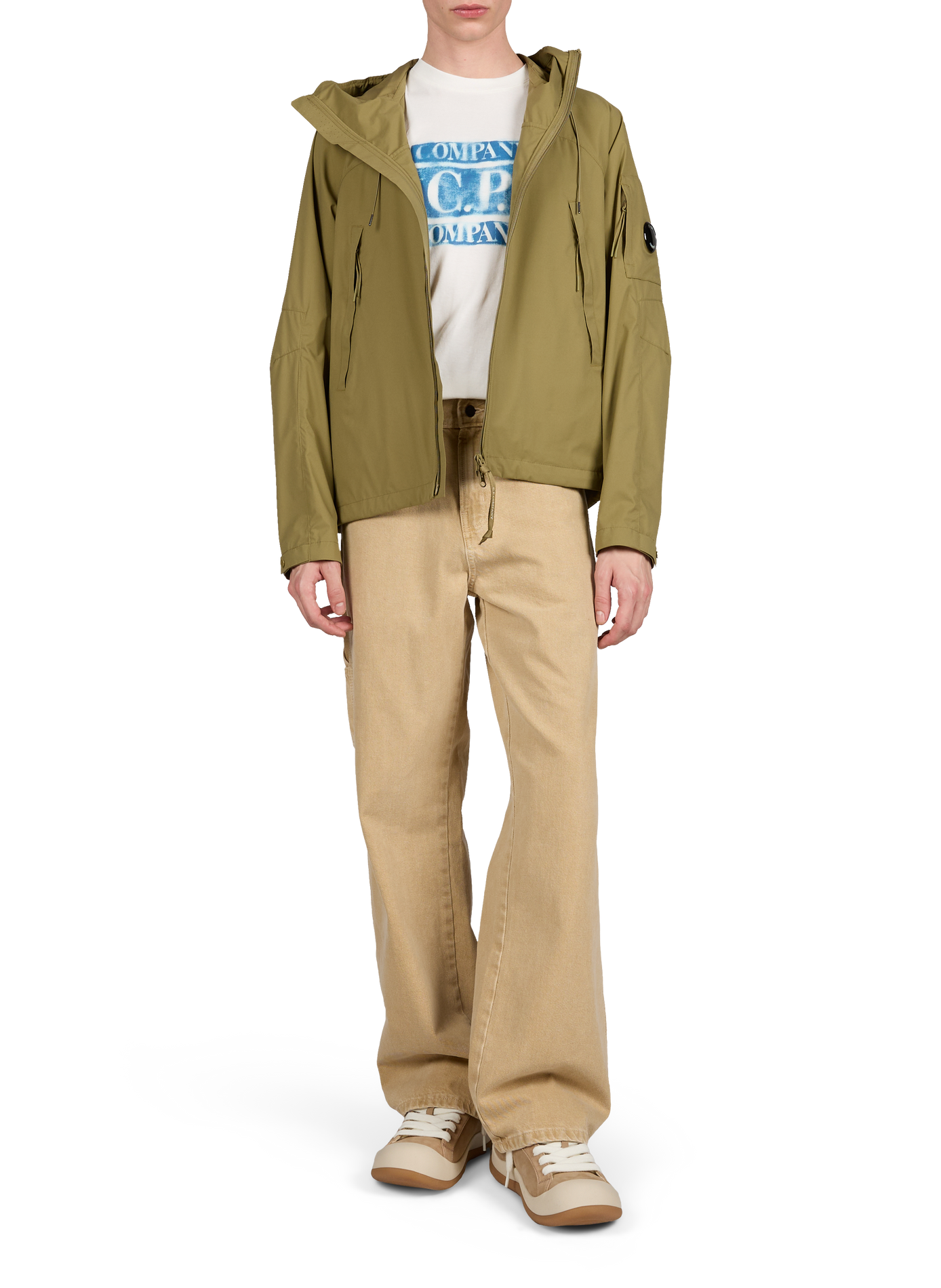 Hooded zipped jacket CP COMPANY Green