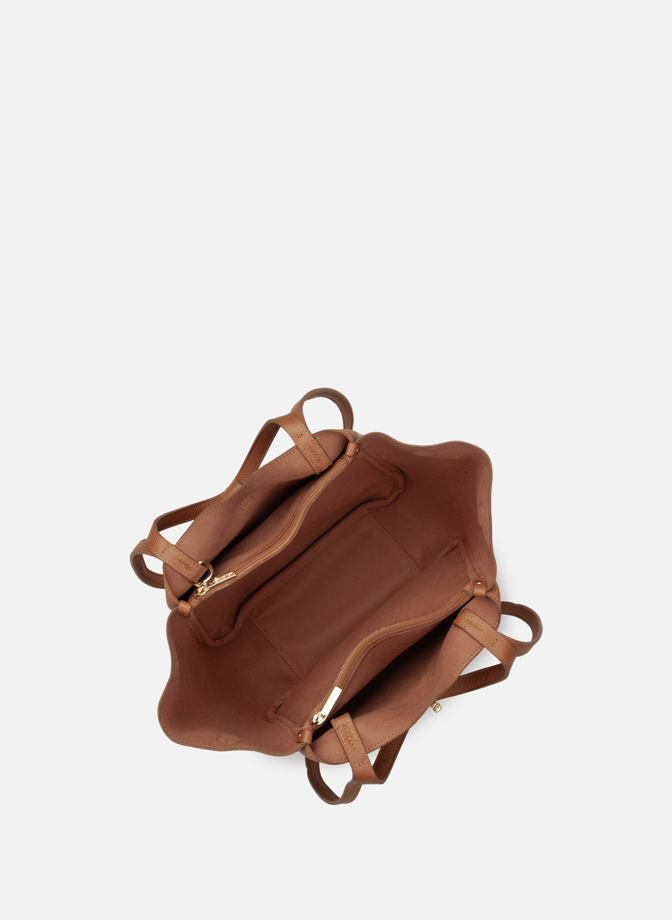 Sac cabas épaule - milano horizon LANCASTER Doré