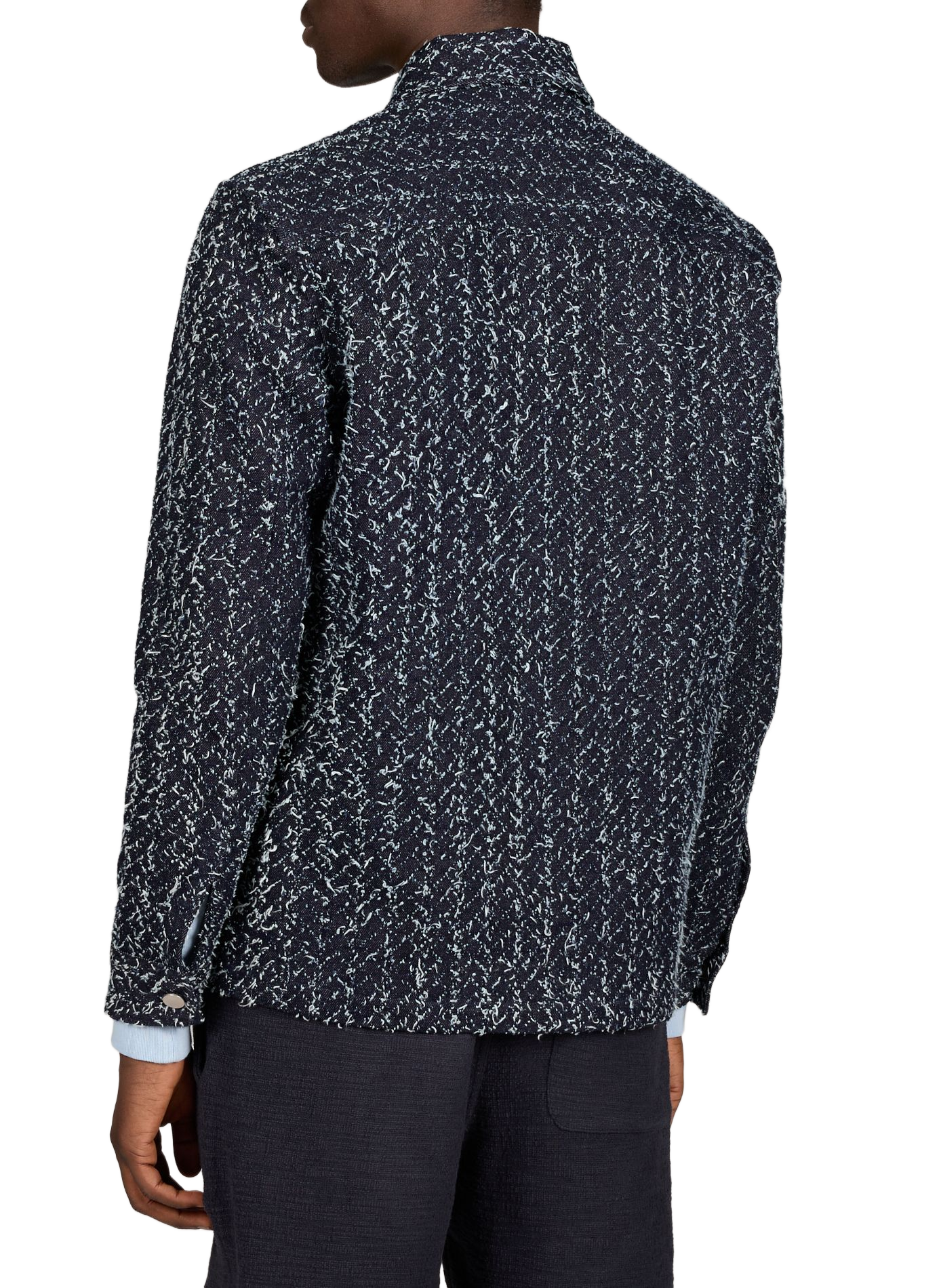 Classic collar cotton overshirt SAMSOE SAMSOE Blue