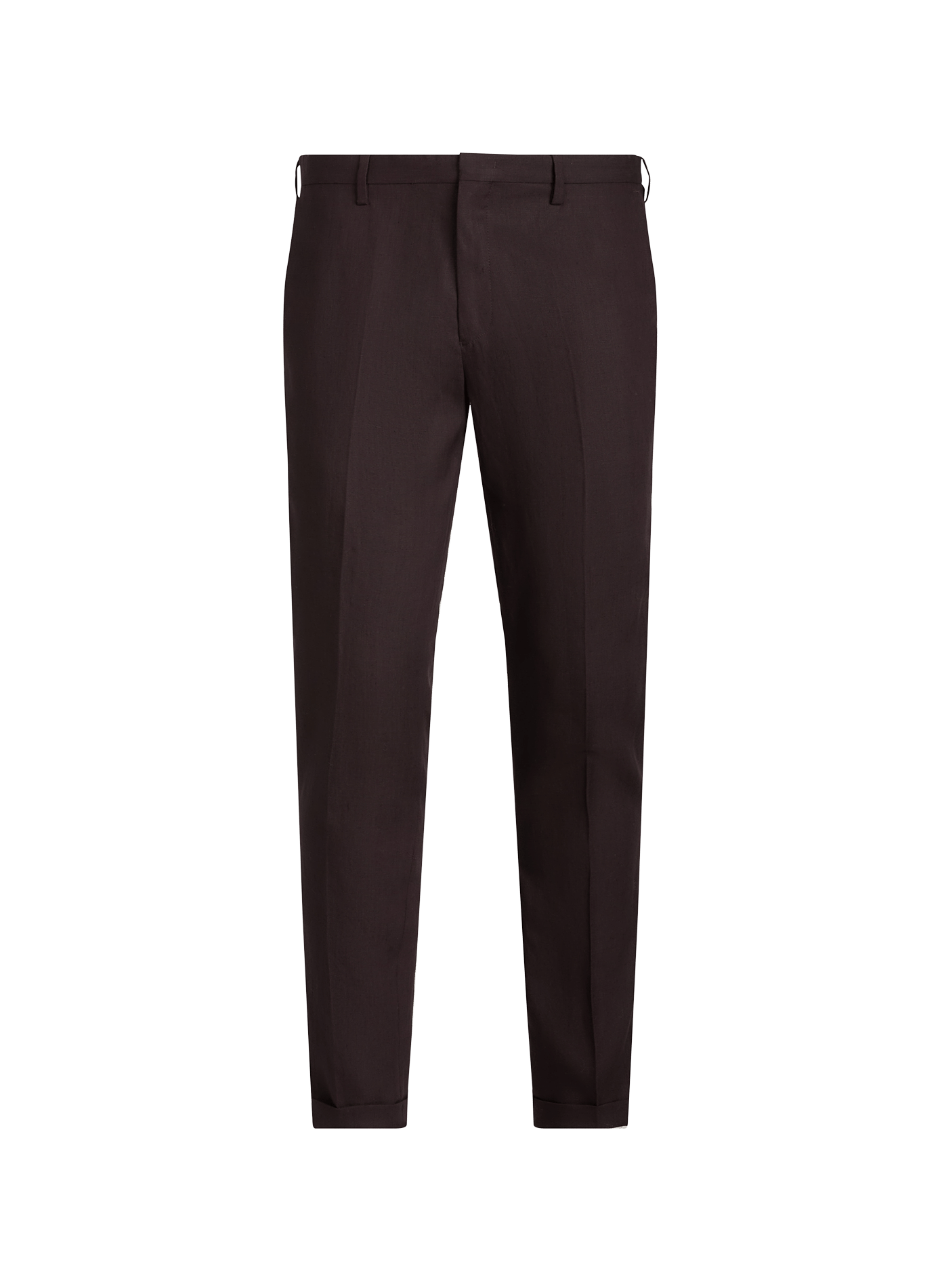 Plain linen trousers PAUL SMITH Purple