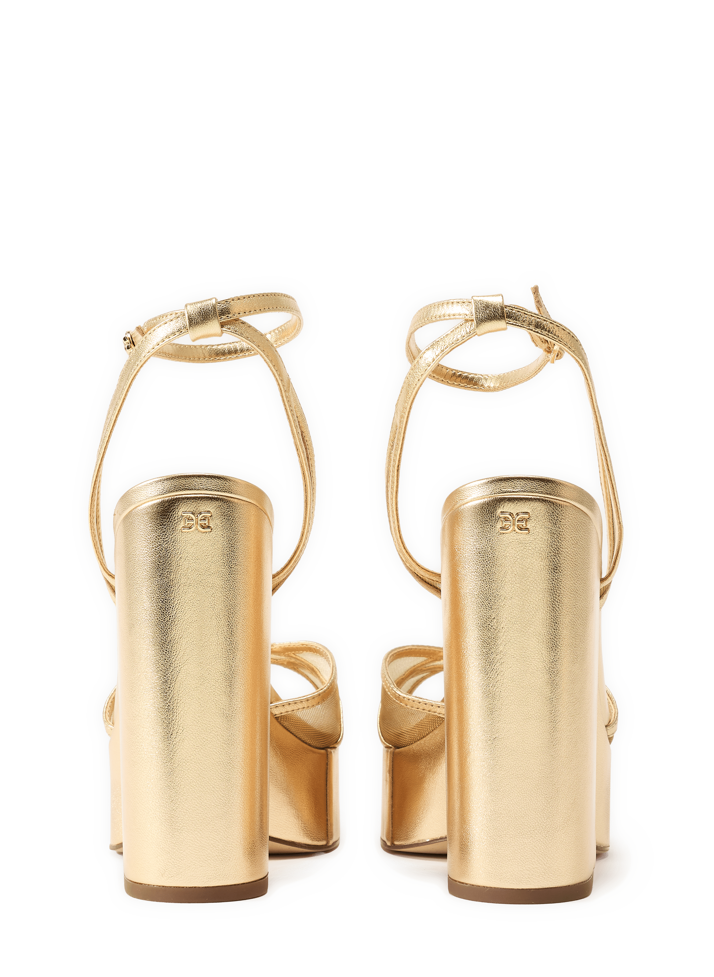 Sandales brillantes à talon Sandy SAM EDELMAN Doré