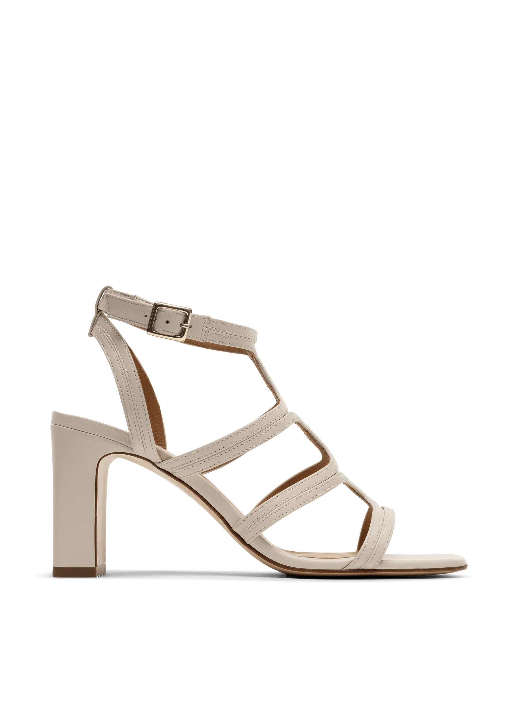 Sandales kate en nappa PARALLELE Blanc