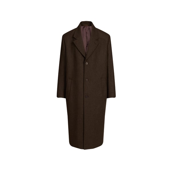 Manteau long uni en laine Manteau long uni en laine