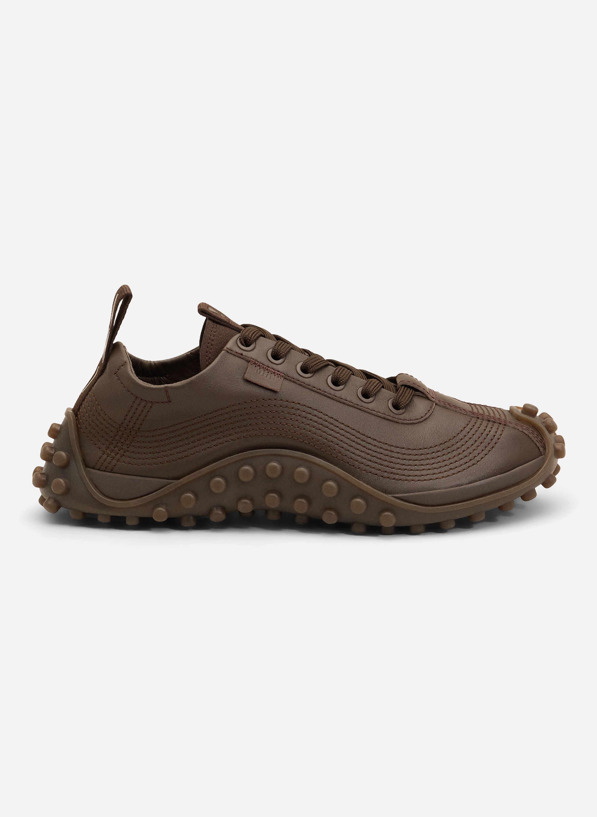 Sneakers mirage unisexes en cuir de veau AMI PARIS Marron
