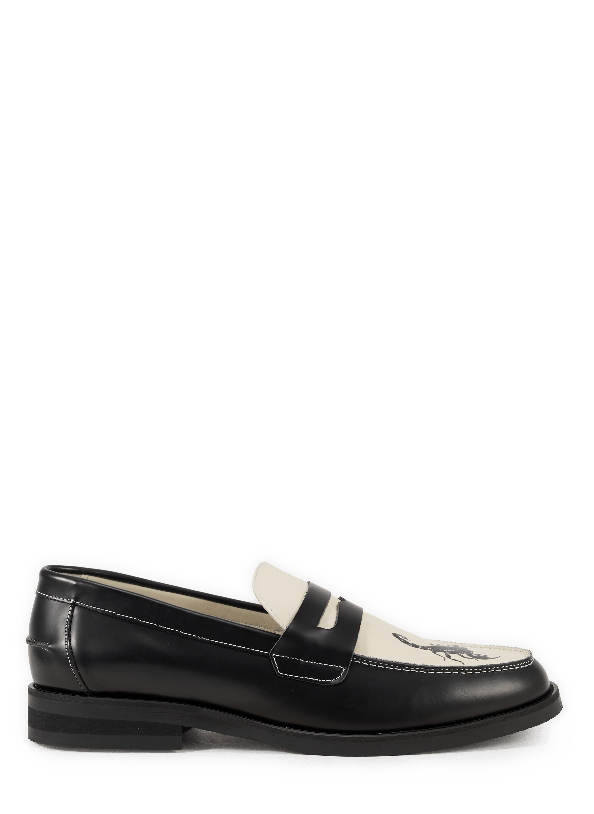 Leather loafers with scorpion print DUKE + DEXTER Multicolour