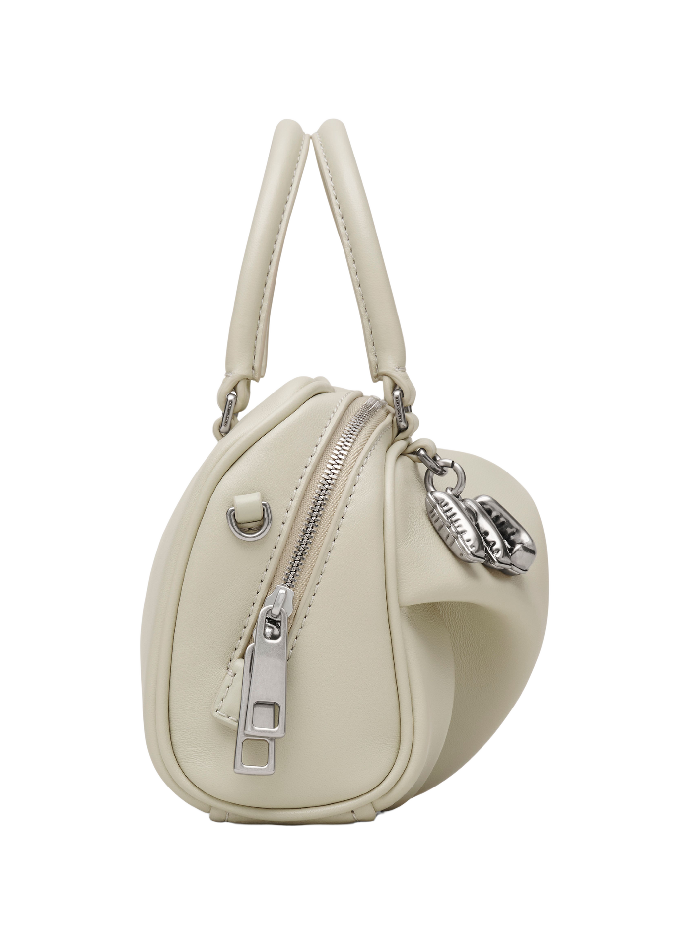 Sac bandoulière The Mini Wave en cuir MARC JACOBS Blanc