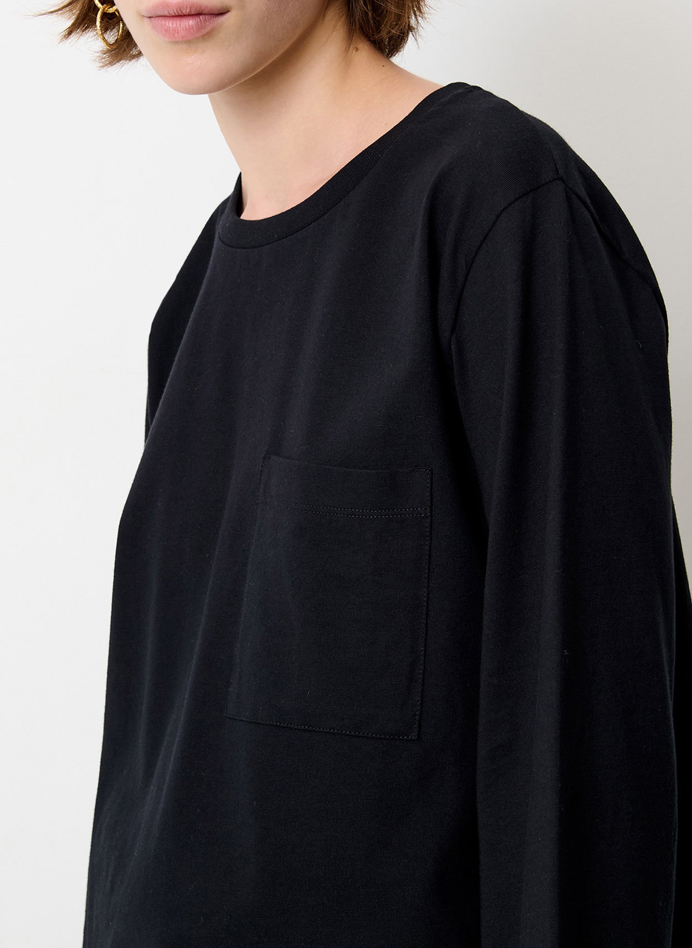 Tee-shirt oversize en coton severiano SESSUN Noir