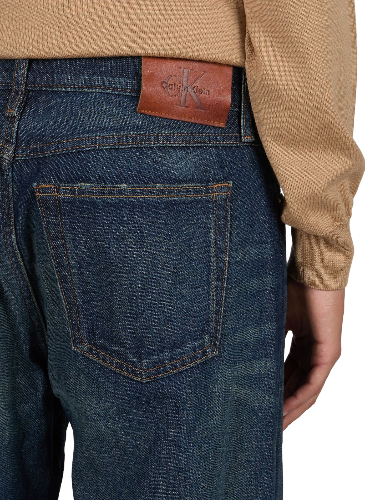 Plain cotton denim jeans CALVIN KLEIN Blue