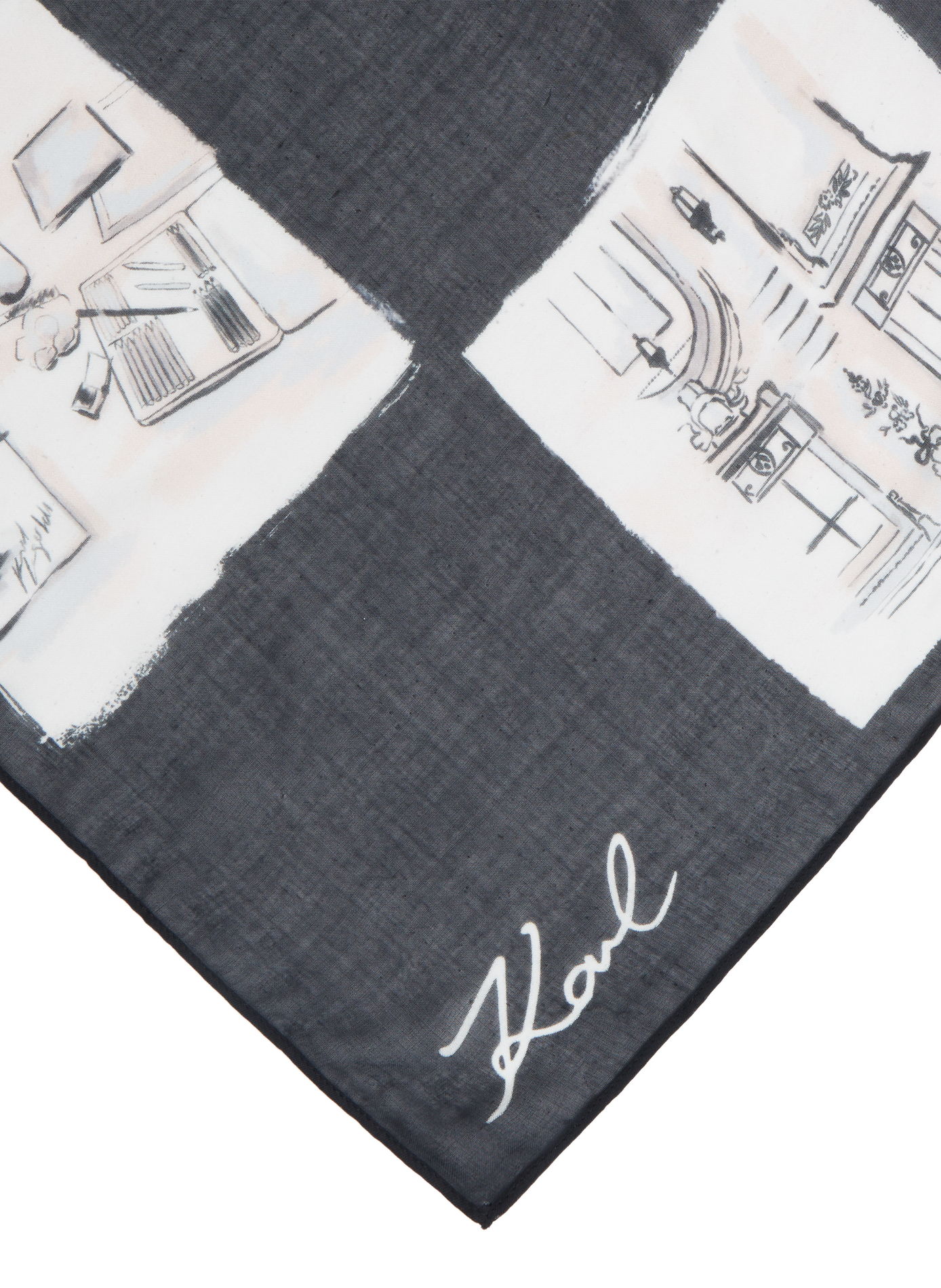 K/Ballet printed silk scarf KARL LAGERFELD Multicolour