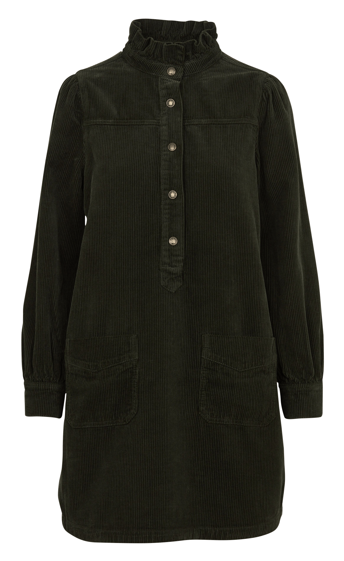 Robe droite côtelée en coton blake MAISON 123 Vert