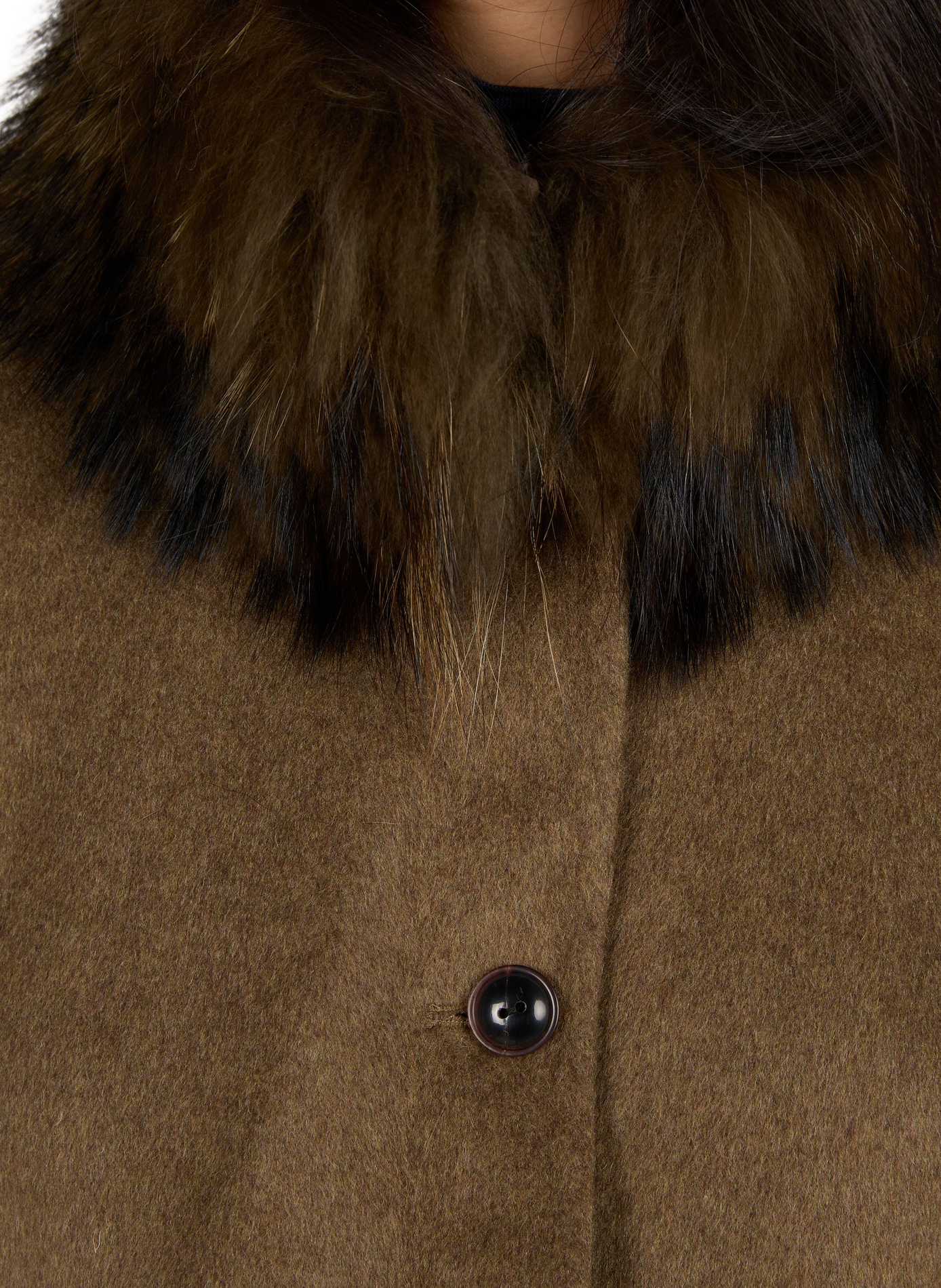 Cléo short coat in a wool blend VIKTORIA CHAN Khaki
