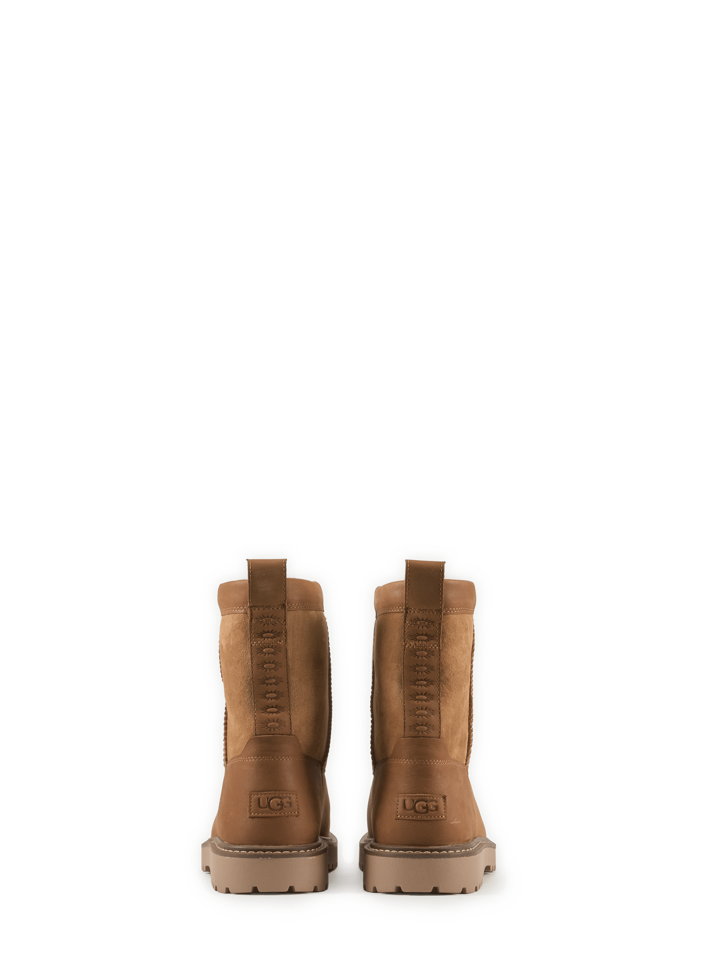 Birch Boot II ankle boots in leather and cotton UGG Brown