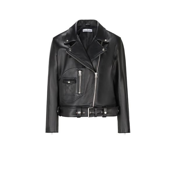 Veste motard en cuir