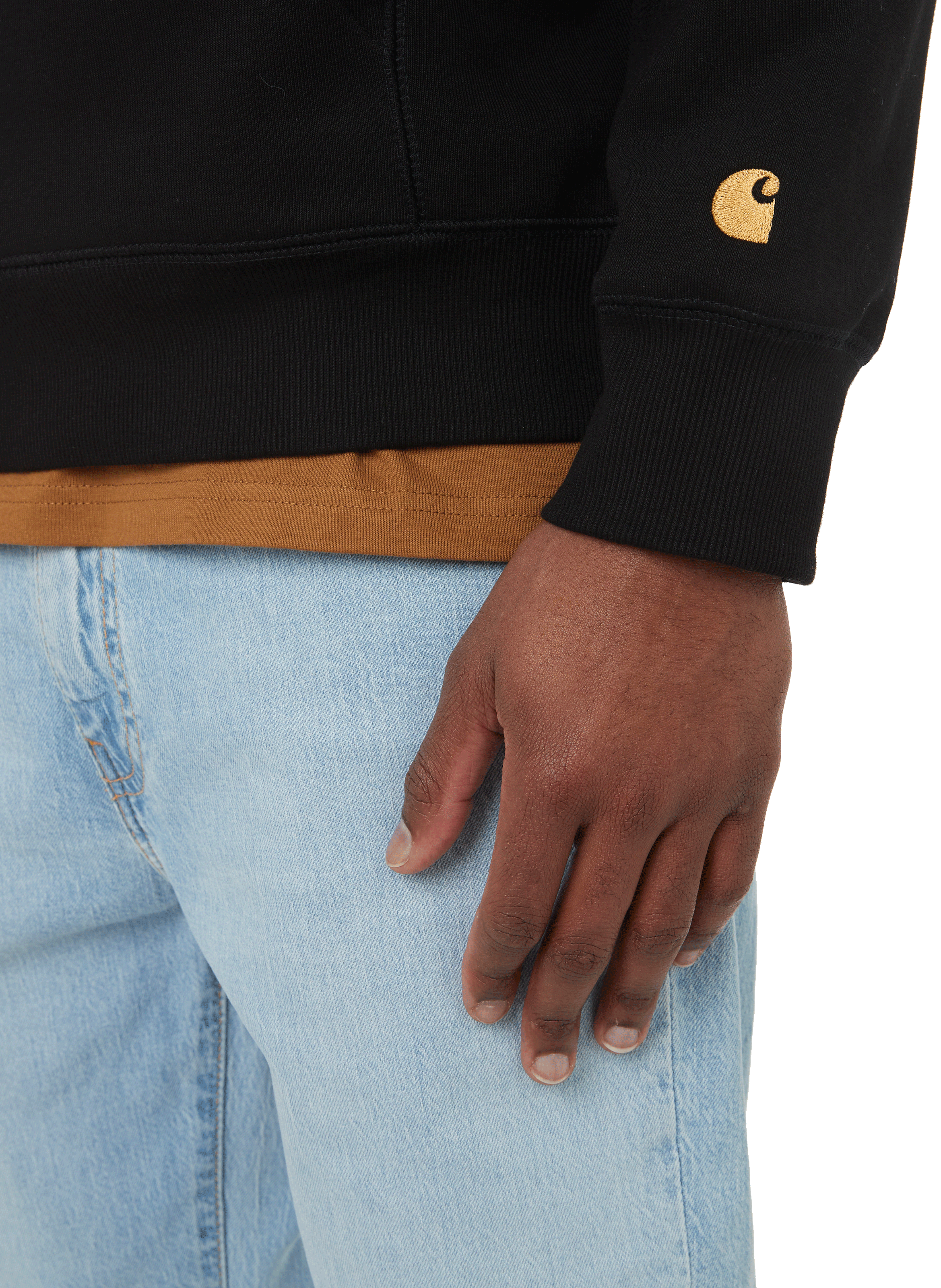 Hoodie en coton mélangé CARHARTT WIP Noir