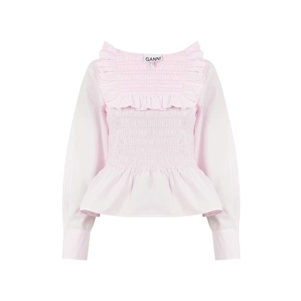 Top en popeline de coton