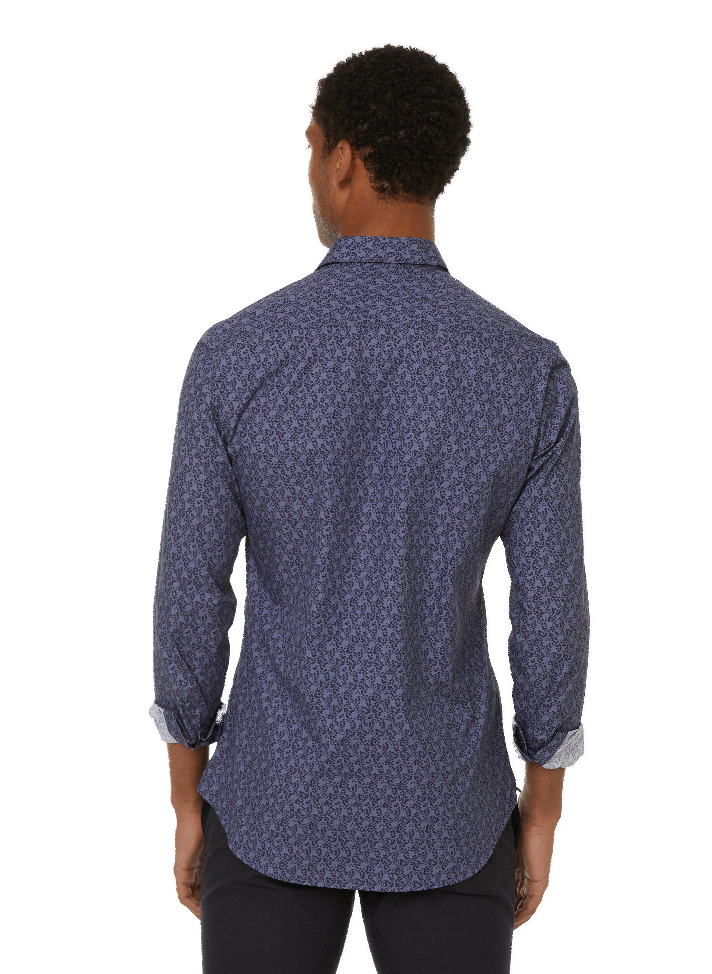 Cotton patterned shirt AU PRINTEMPS PARIS Blue