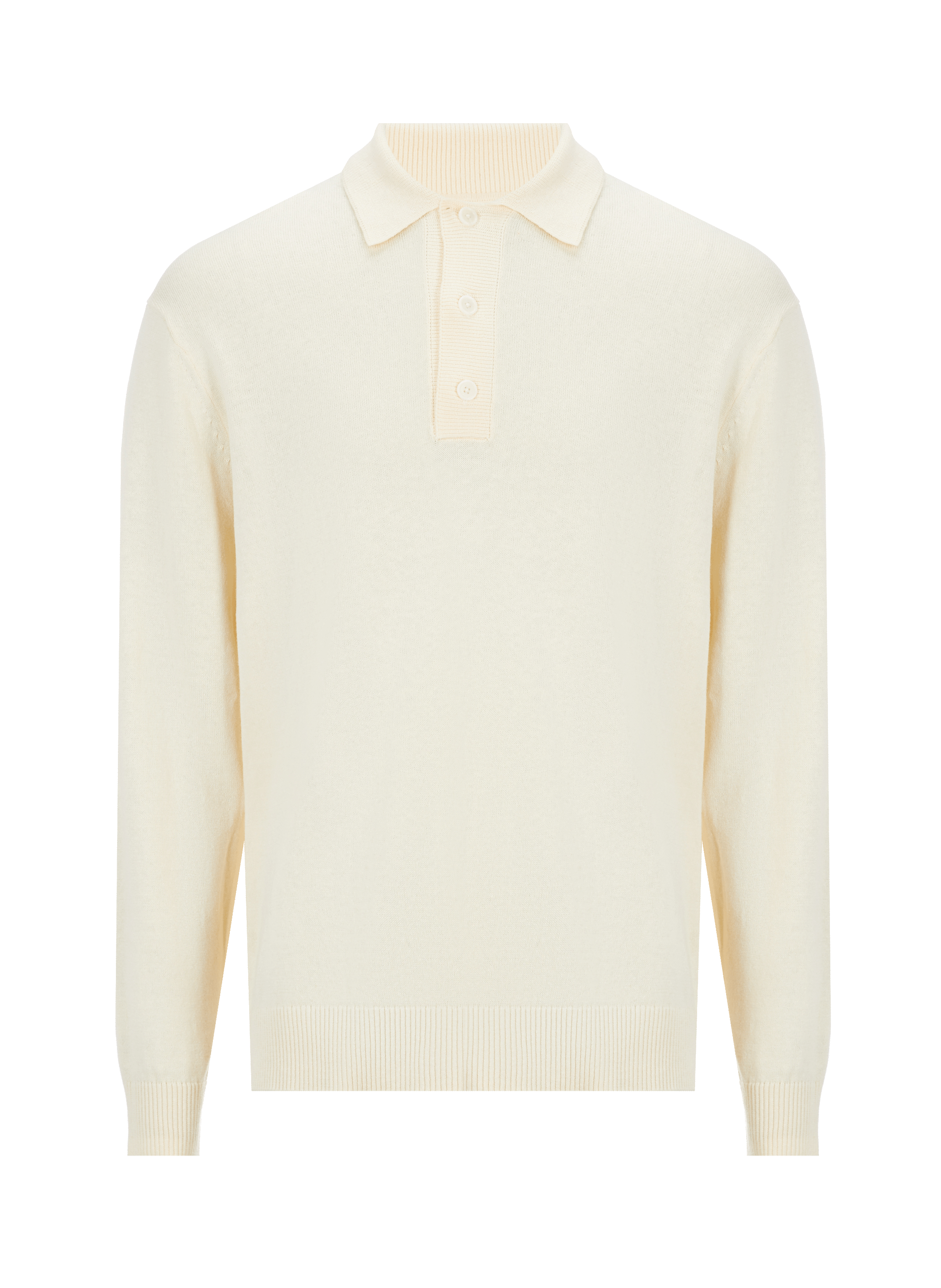 Cotton and linen knit polo shirt  SAISON 1865 Beige