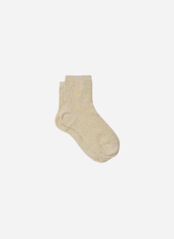 Chaussettes pailletées en coton peigné unies Beige by BILLYBELT BILLYBELT Chaussettes pailletées en coton peigné unies Beige