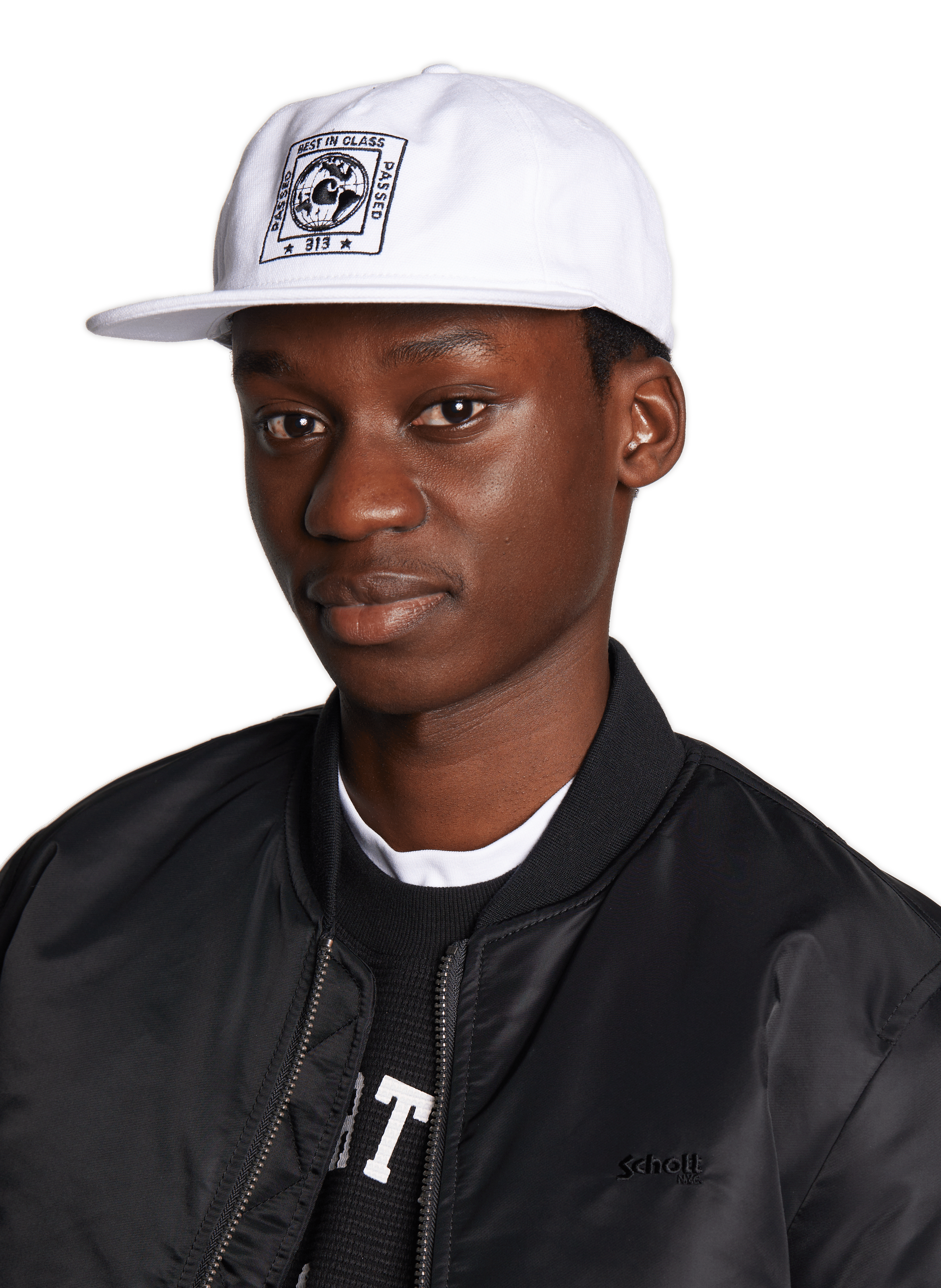 Bomber jacket with logo SCHOTT Black