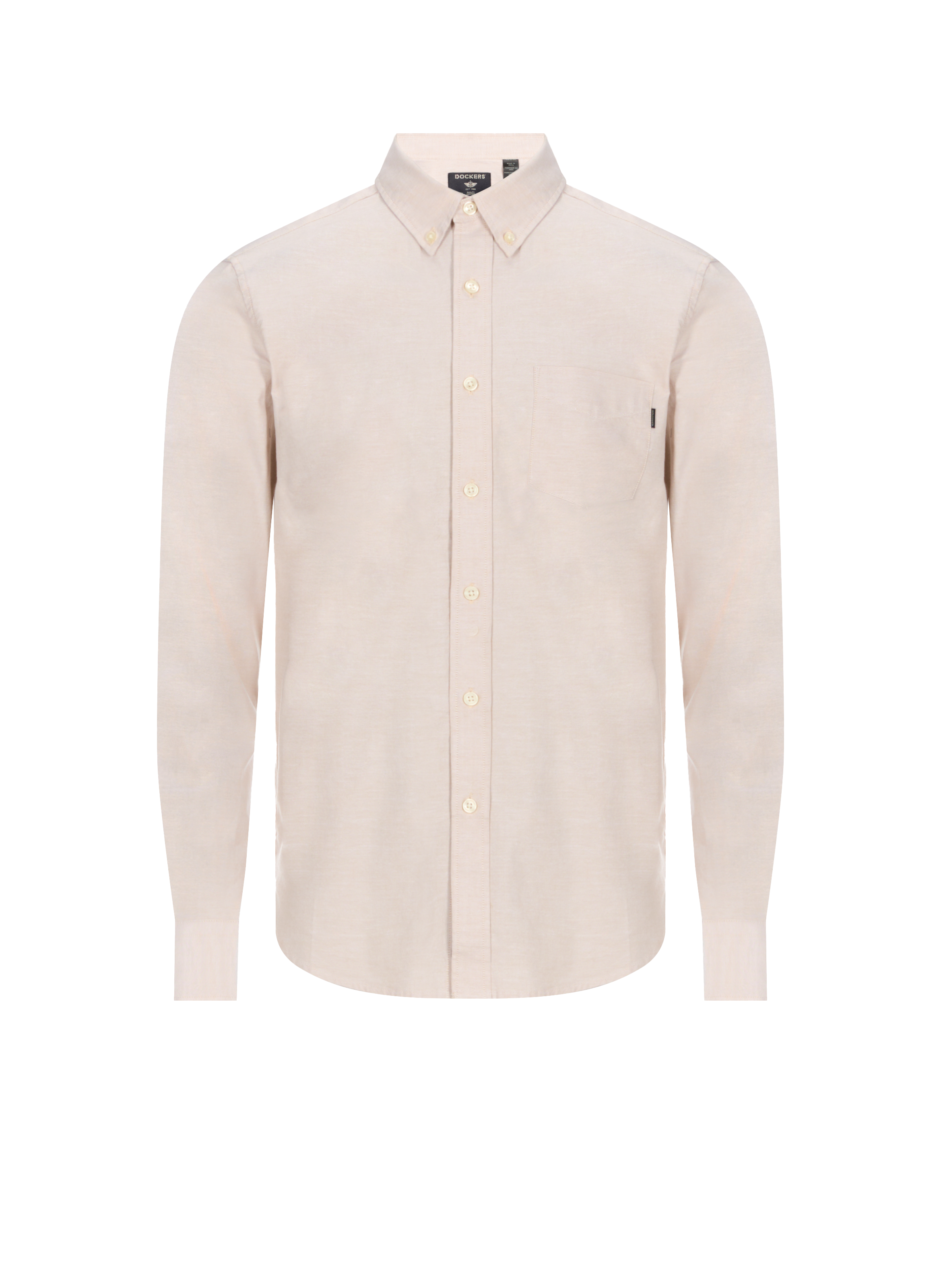 DOCKERS Chemise Slim en coton mélangé Beige