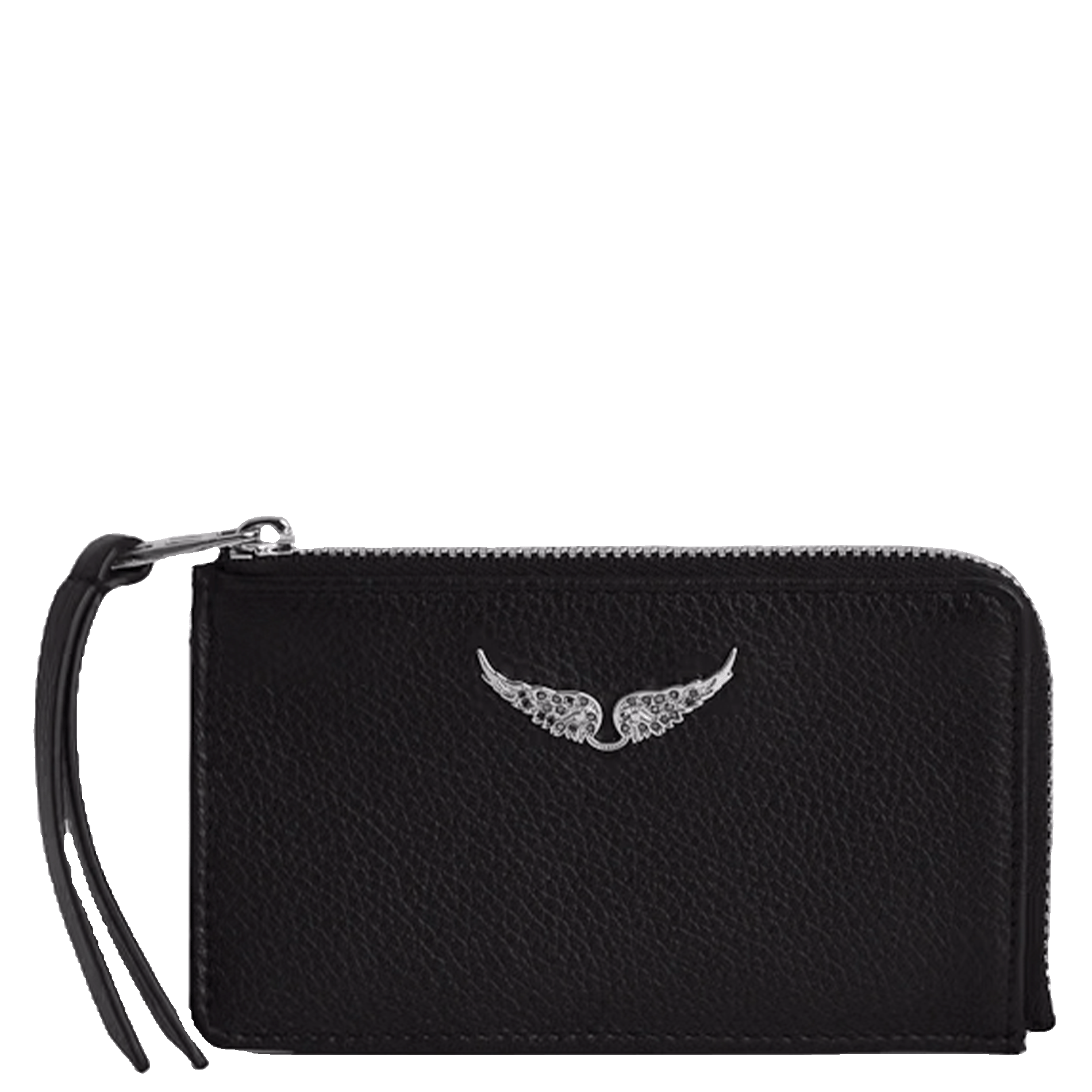 Porte-cartes en cuir zv card ZADIG&VOLTAIRE Noir