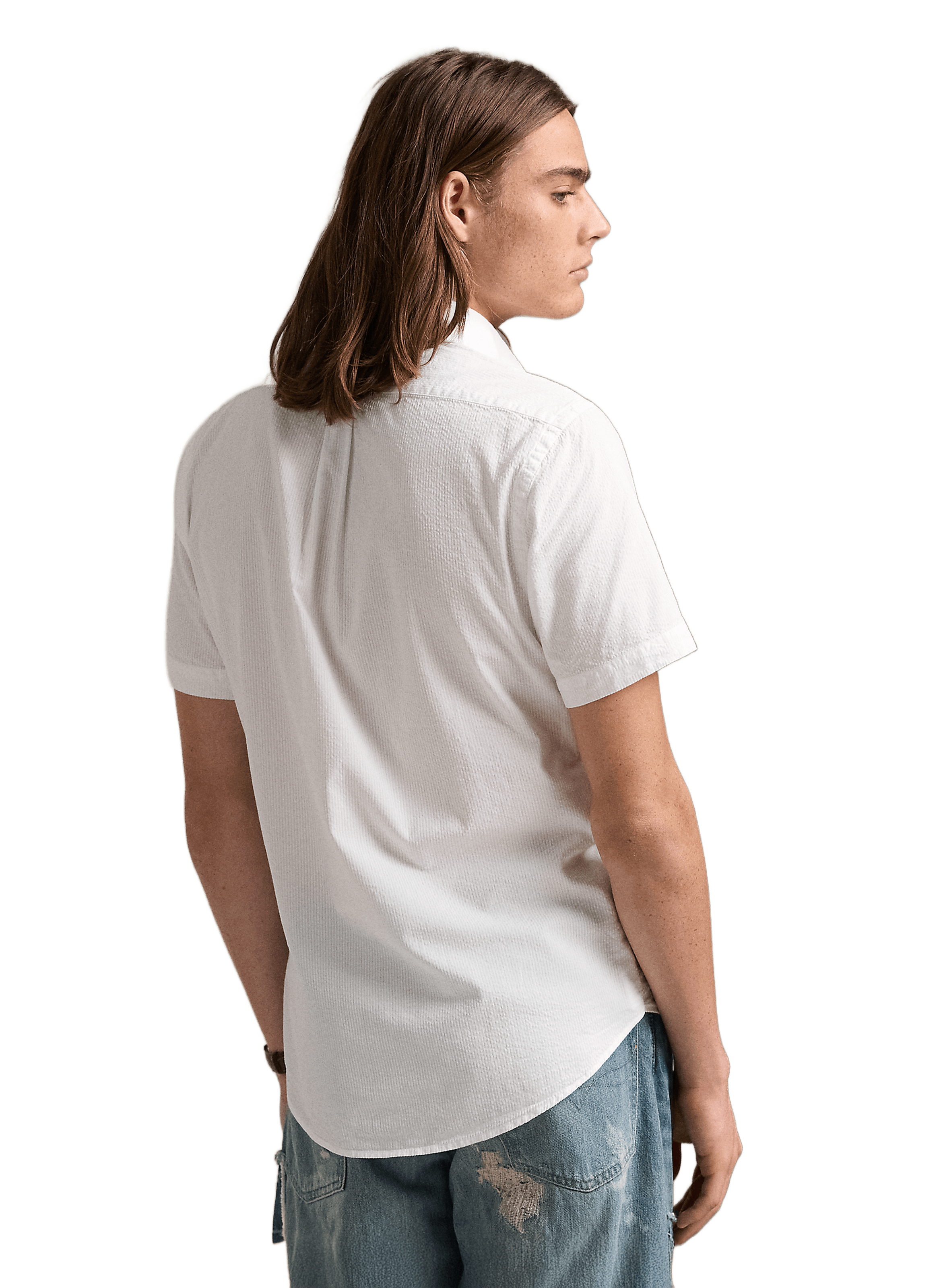 Short-sleeved cotton shirt POLO RALPH LAUREN White