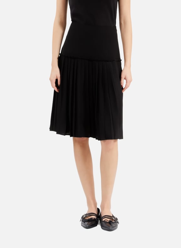Jupe midi plissée Noir by THE KOOPLES THE KOOPLES Jupe midi plissée Noir