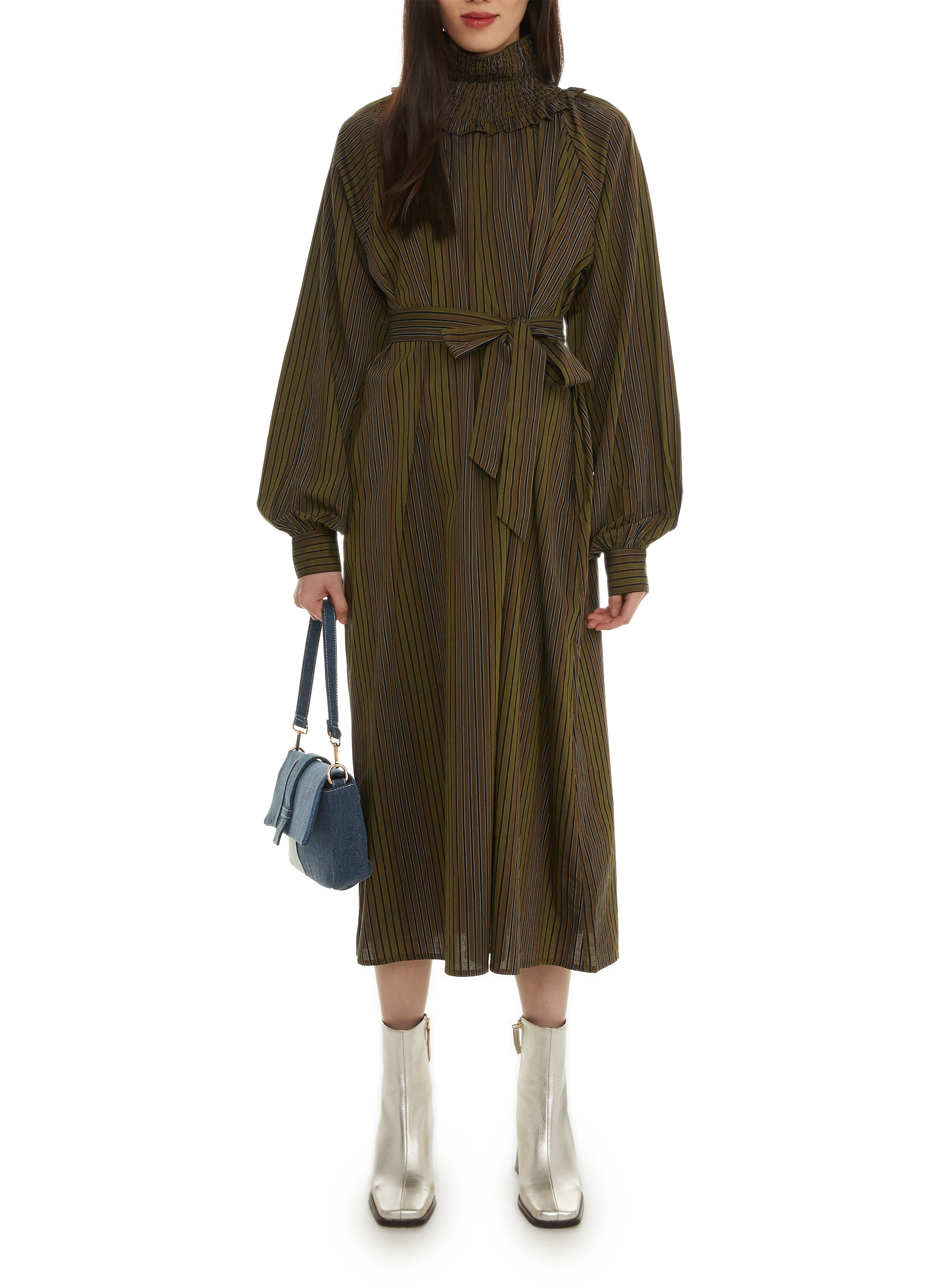 Sac à main en coton AU PRINTEMPS PARIS Bleu