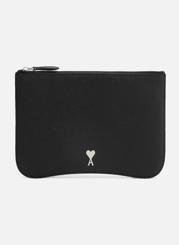 Pochette paris paris unisexe Noir by AMI PARIS AMI PARIS Pochette paris paris unisexe Noir