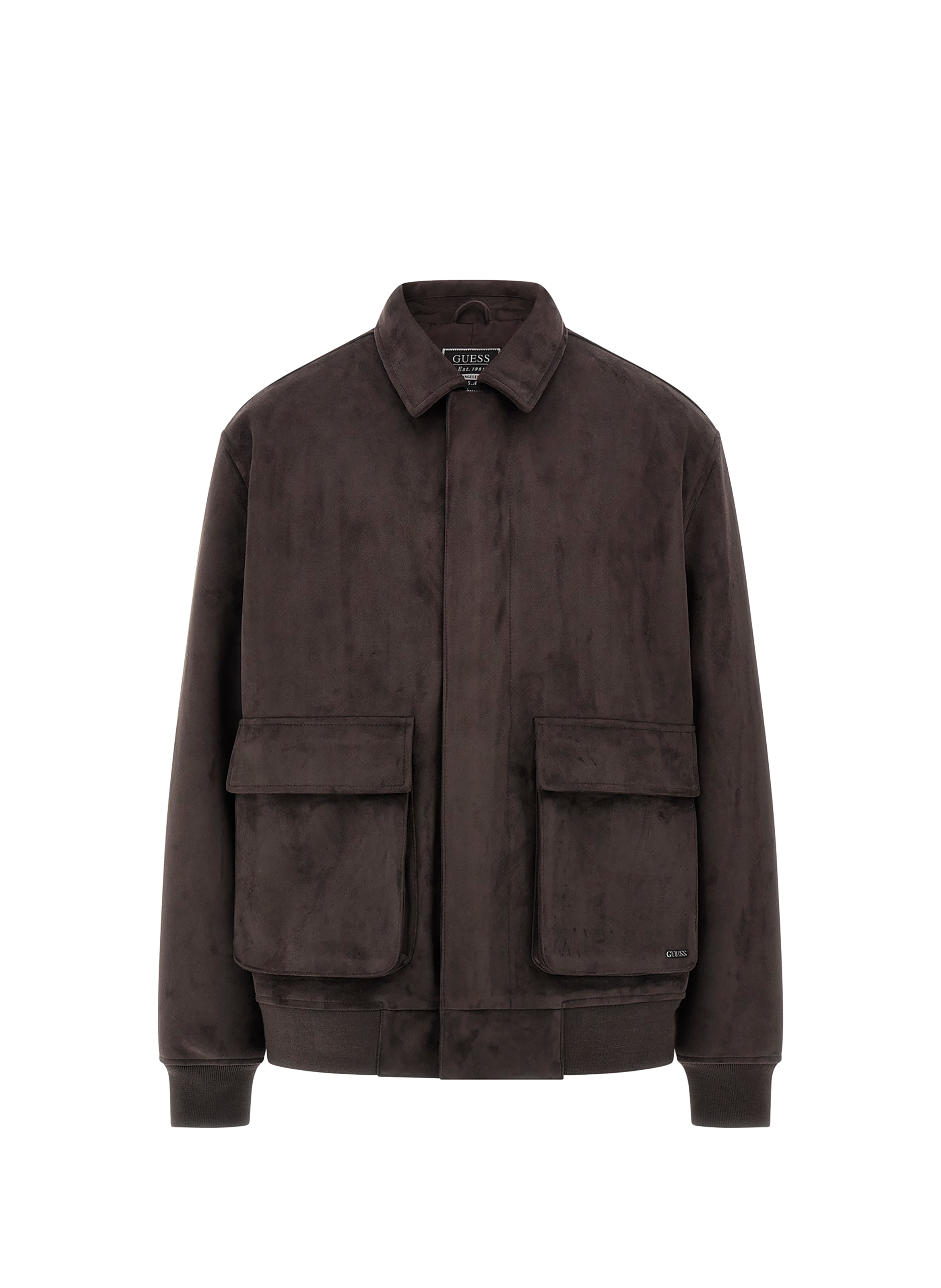 GUESS Suede jacket Brown