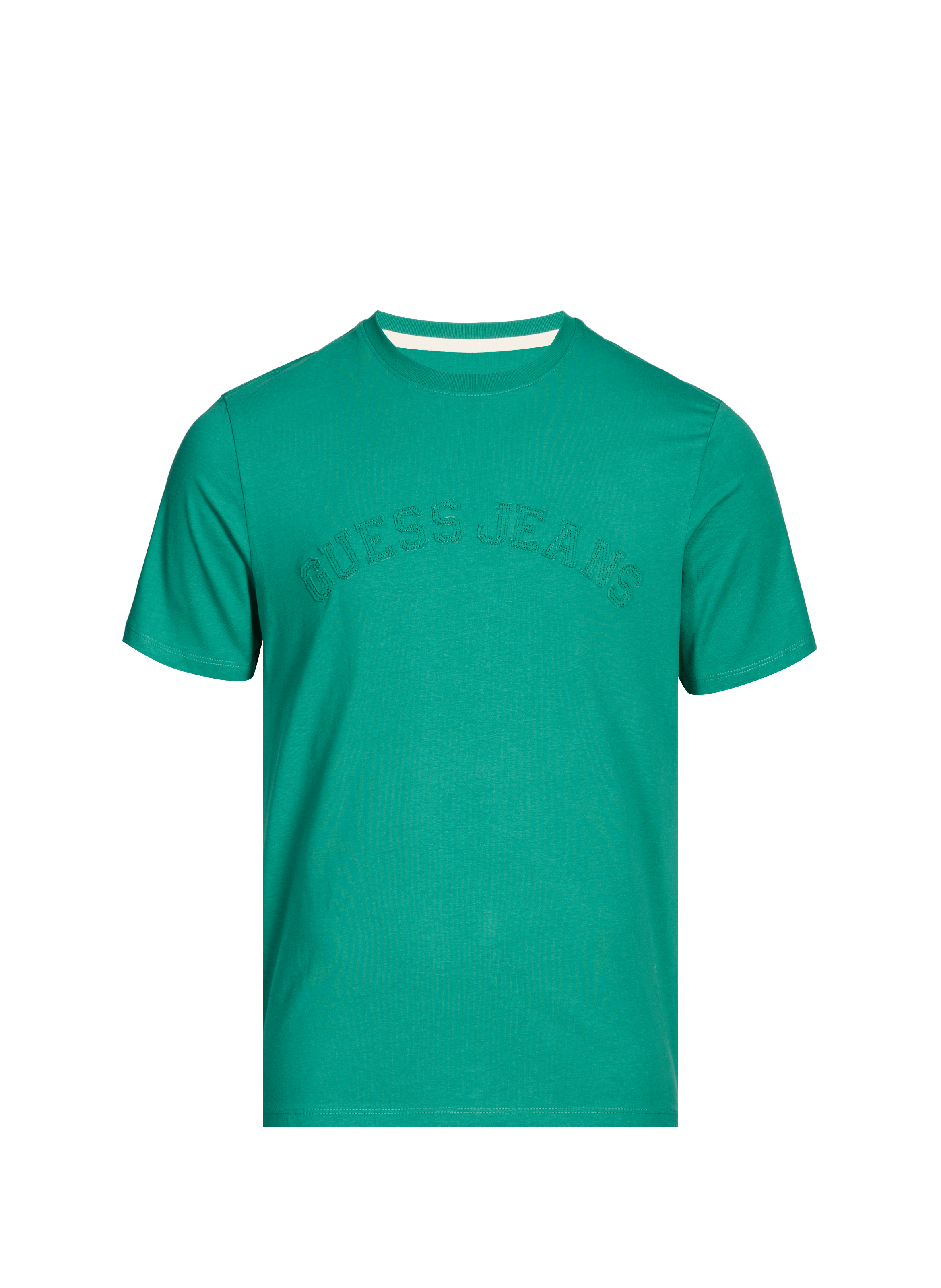 T-shirt with embroidered logo in cotton GUESS Green