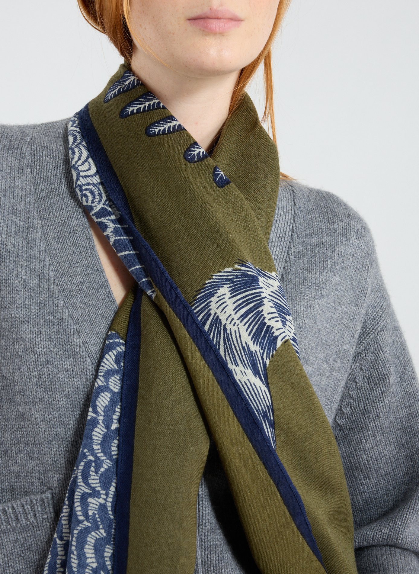 Écharpe à imprimé en laine INOUITOOSH Multicolore