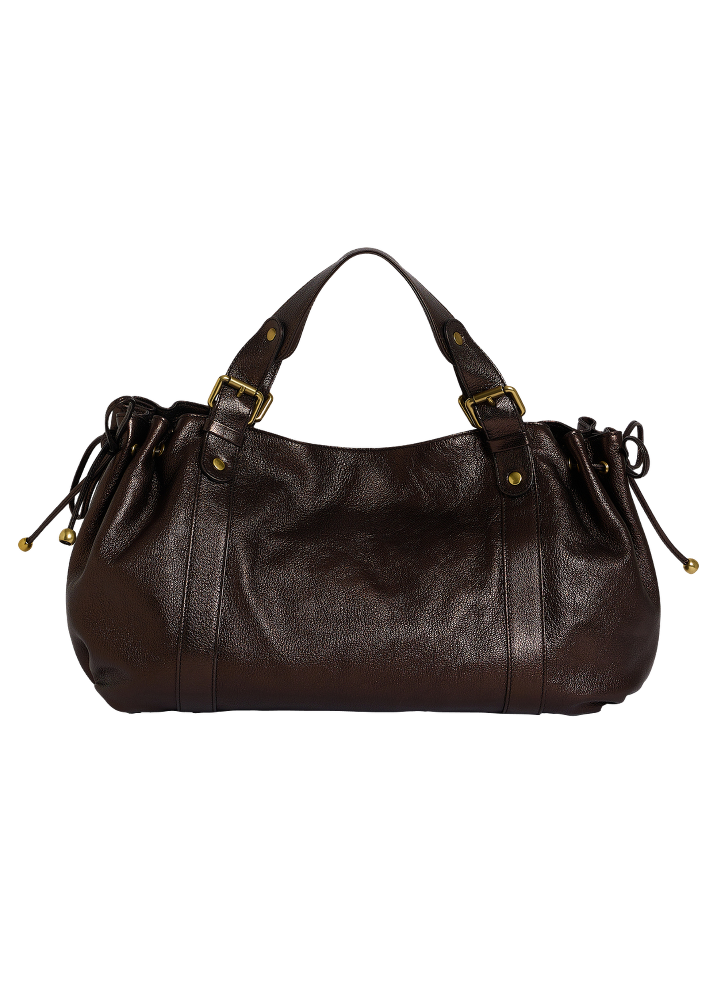 Sac à main en cuir métallique - 24h GERARD DAREL Marron