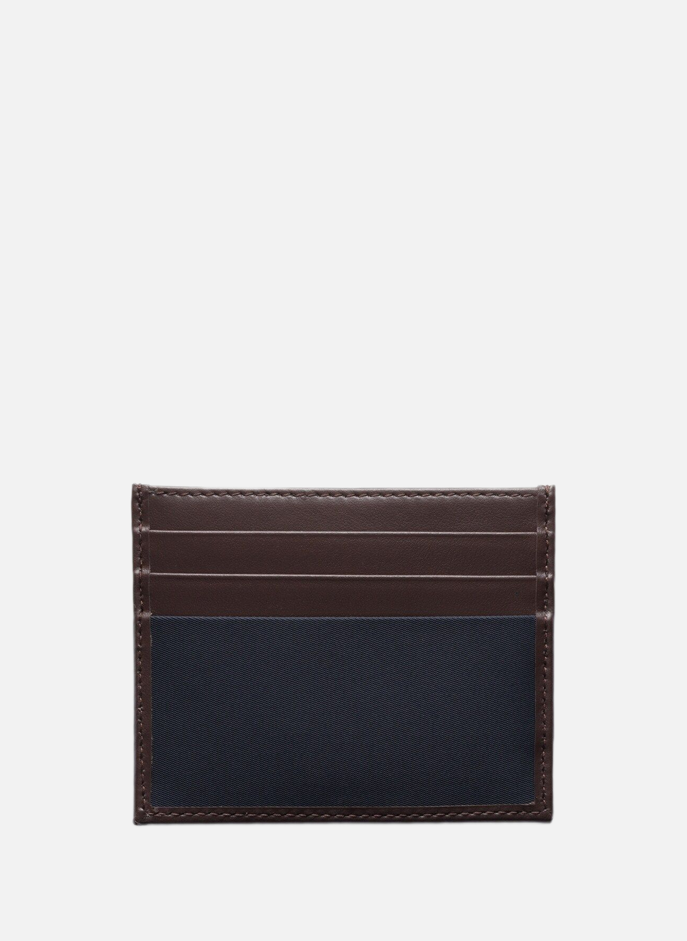Porte-cartes prada speedrock en re-nylon et cuir PRADA Bleu